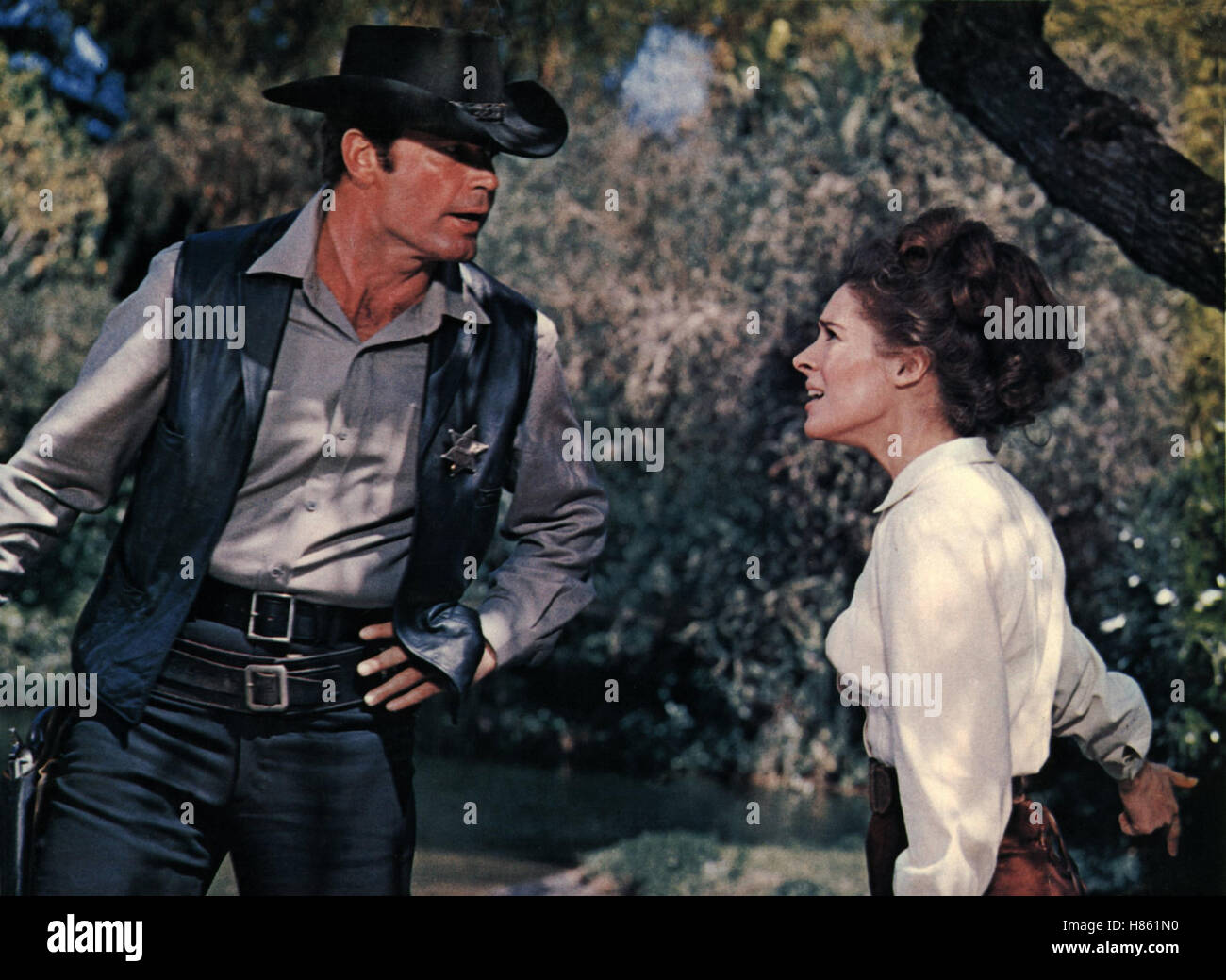Auch ein Sheriff braucht mal Hilfe, (SUPPORT YOUR LOCAL SHERIFF) USA 1968, Regie: Burt Kennedy, JAMES GARNER + JOAN HACKETT Stock Photo