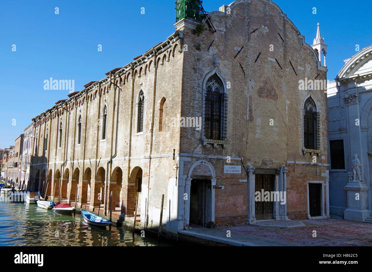 Venice, Italy, Scuola Vecchia de la Misericordia Stock Photo