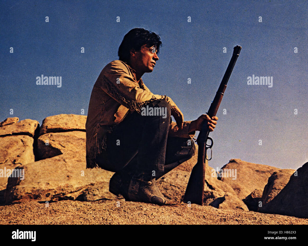 Blutige Spur, (TELL THEM WILLIE BOY IS HERE) USA 1969, Regie: Abraham Polonsky, ROBERT BLAKE Stichwort: Gewehr Stock Photo