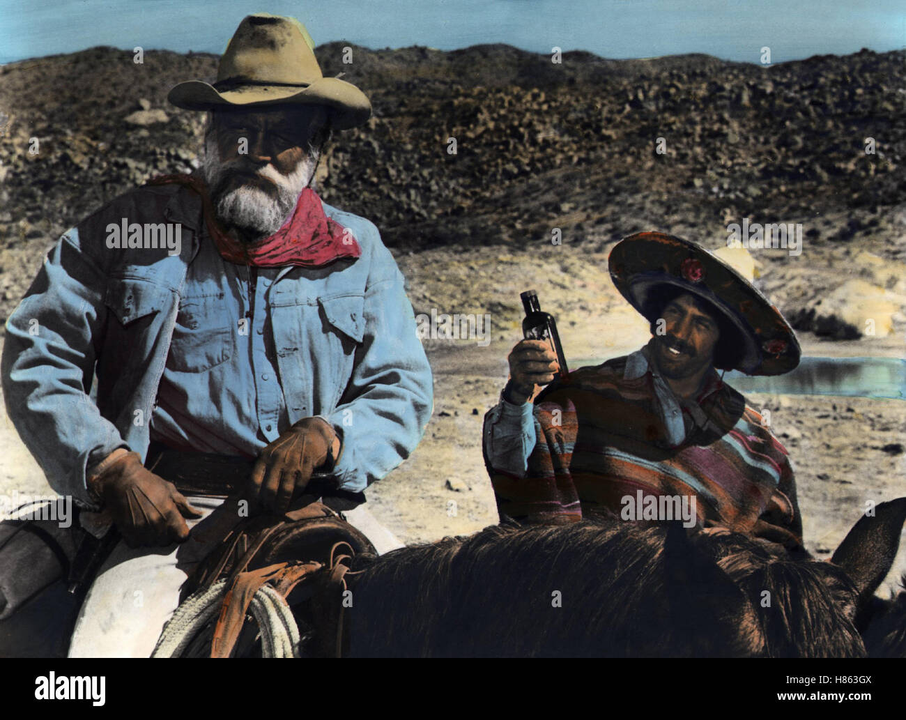 Cowboy John - der letzte Held im Wilden Westen, (SCANDALOUS JOHN) USA 1971, Regie: Robert Butler, BRIAN KEITH, ALFONSO ARAU, Stichwort:  Reiter, Pferd Stock Photo