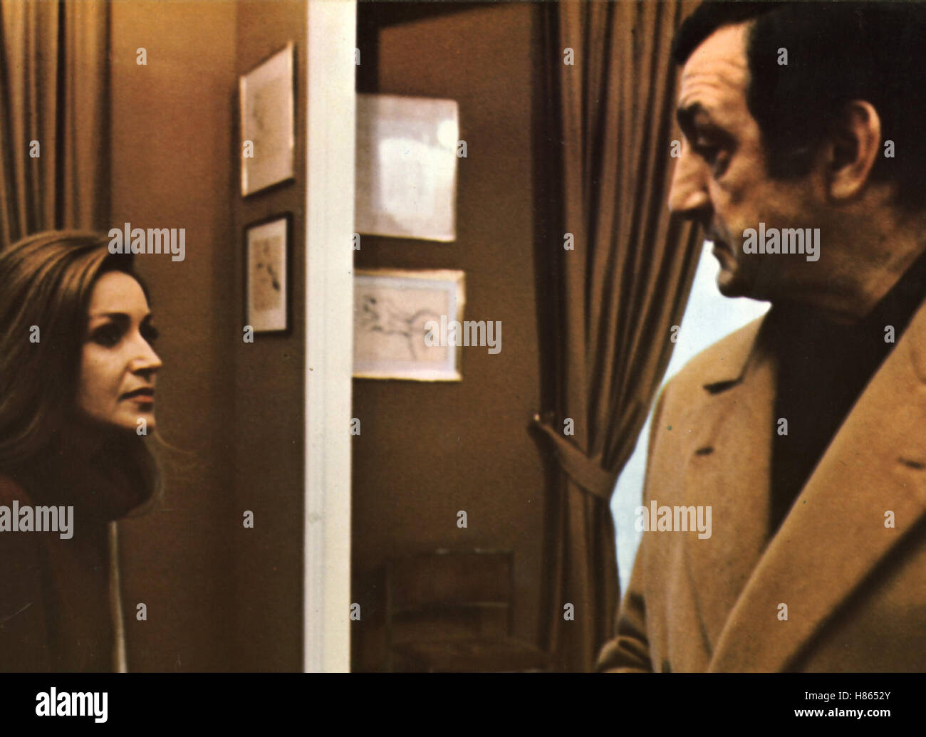 Ein glückliches Jahr, (LA BONNE ANNEE) F-IT 1973, Regie: Claude Lelouch, FRANCOISE FABIEN + LINO VENTURA Stock Photo