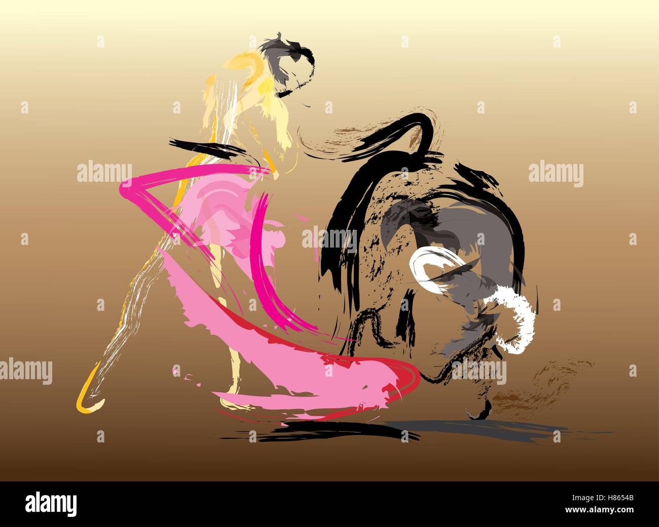 Fighting arena illustration hi-res stock photography and images - Alamy