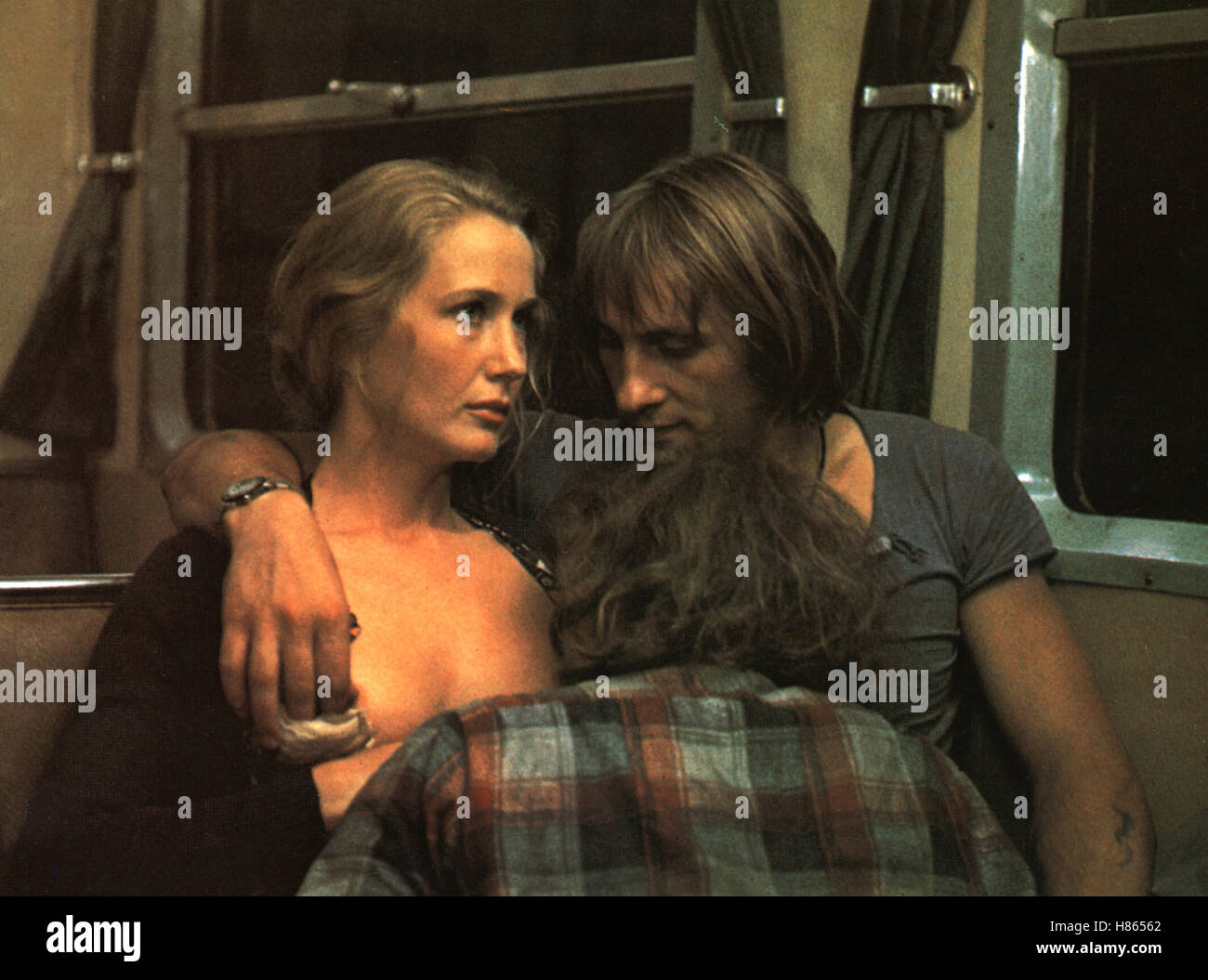 Die Ausgebufften, (LES VALSEUSES) F 1973, Regie: Bertrand Blier, BRIGITTE FOSSEY, GERARD DEPARDIEU Stock Photo