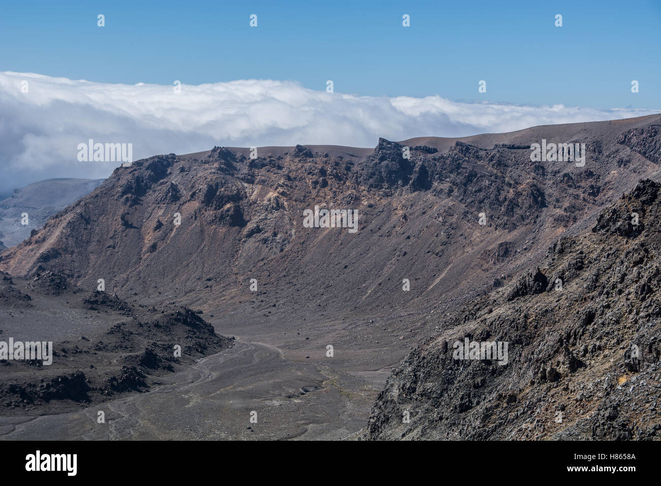 Valley Below The valley below Stock Photo - Alamy
