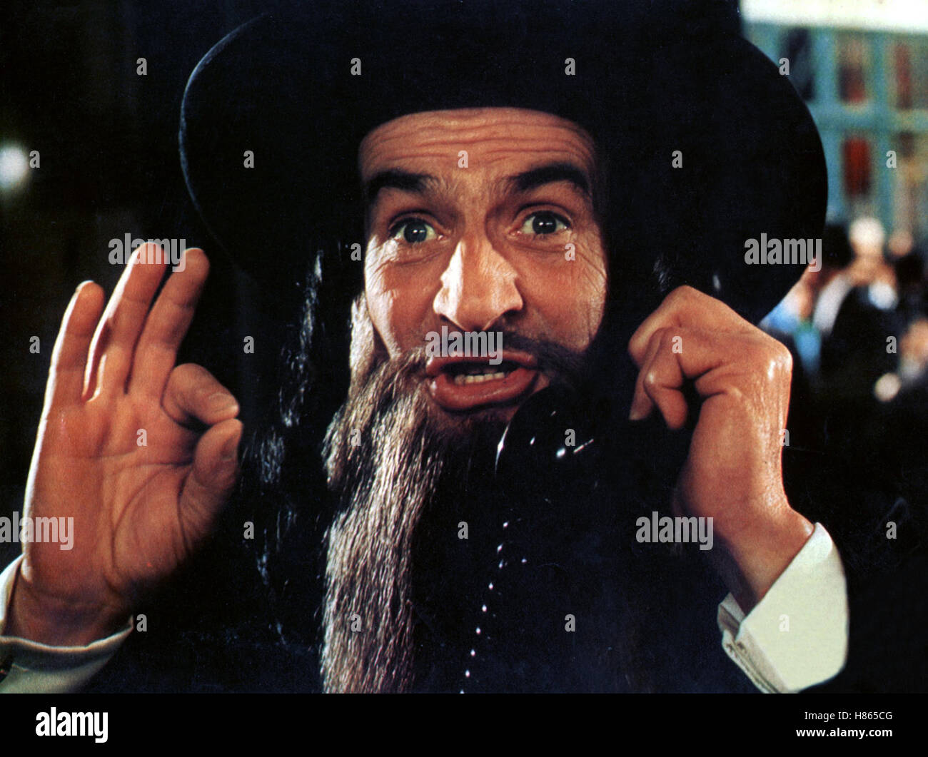 Die Abenteuer des Rabbi Jakob, (LES AVENTURES DE RABBI JACOB) F-IT 1973, Regie: Gerard Oury, LOUIS DE FUNES, Stichwort: Bart, Telefon Stock Photo