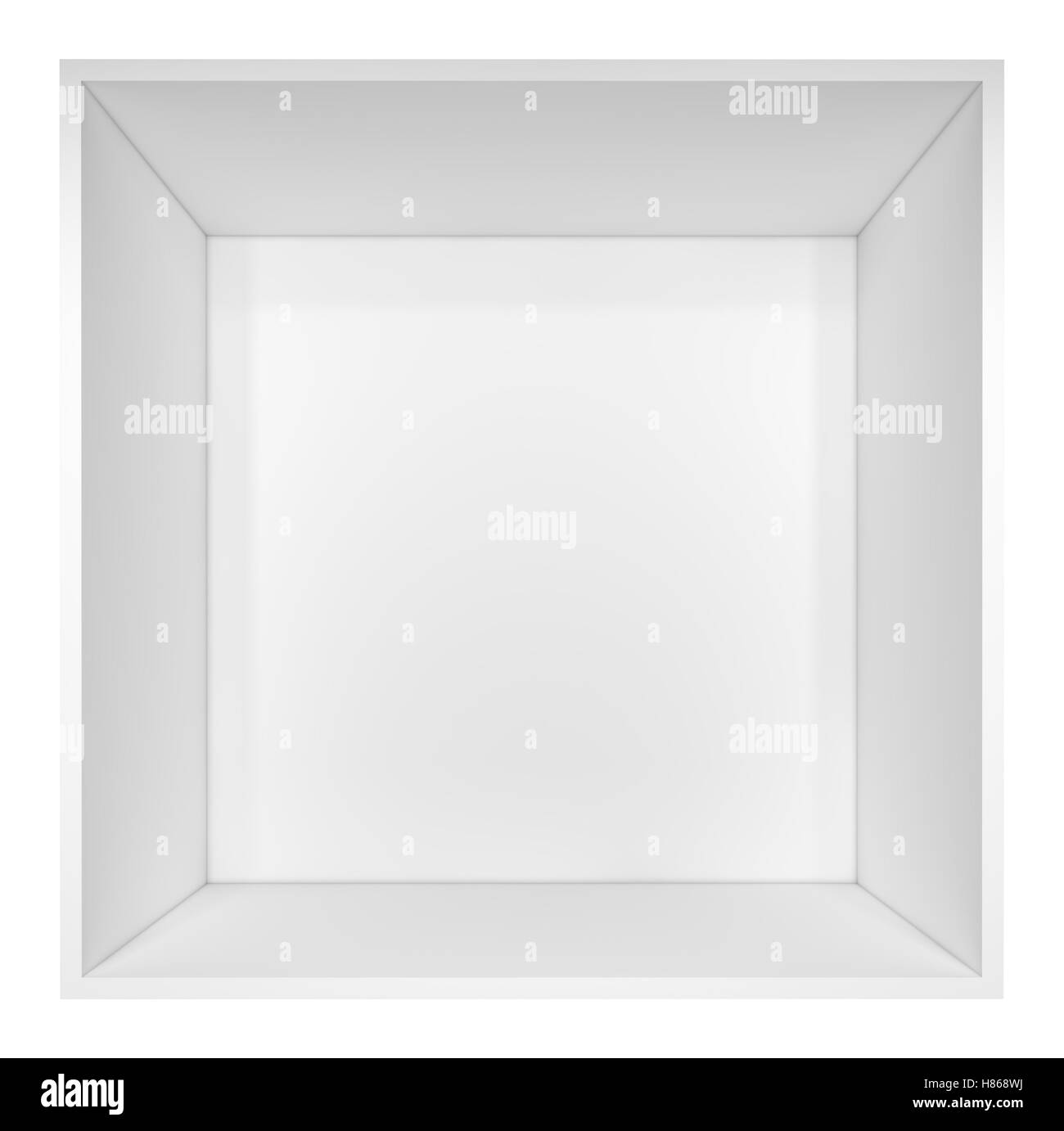 Empty white bookshelf Stock Photo Alamy