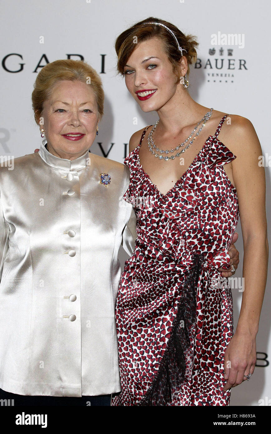 MILLA JOVOVICH MATHILDE KRIM AMFAR GALA VENICE 2002 VENICE FILM