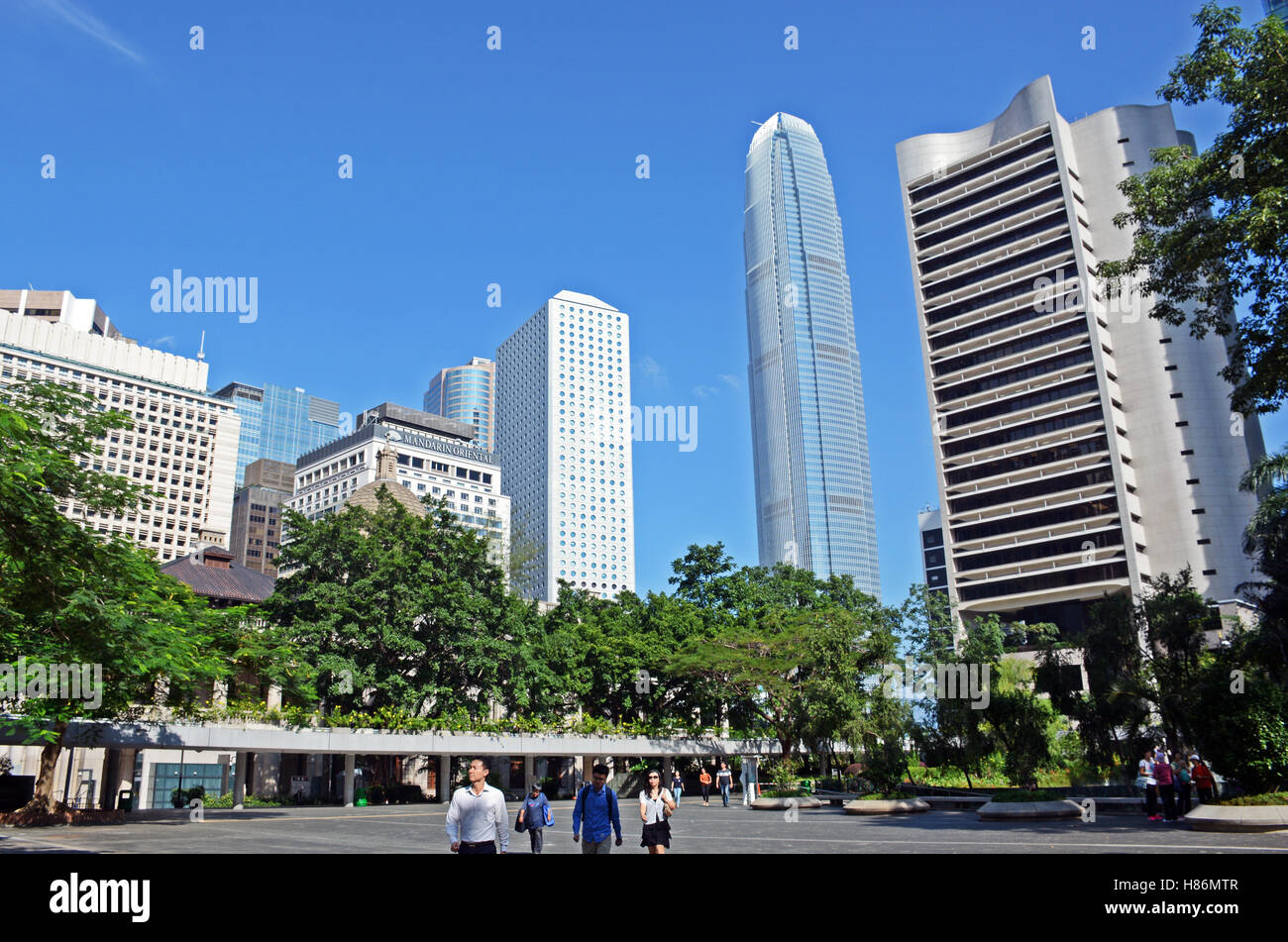 financial and business district Central Hong Kong island Stock Photo