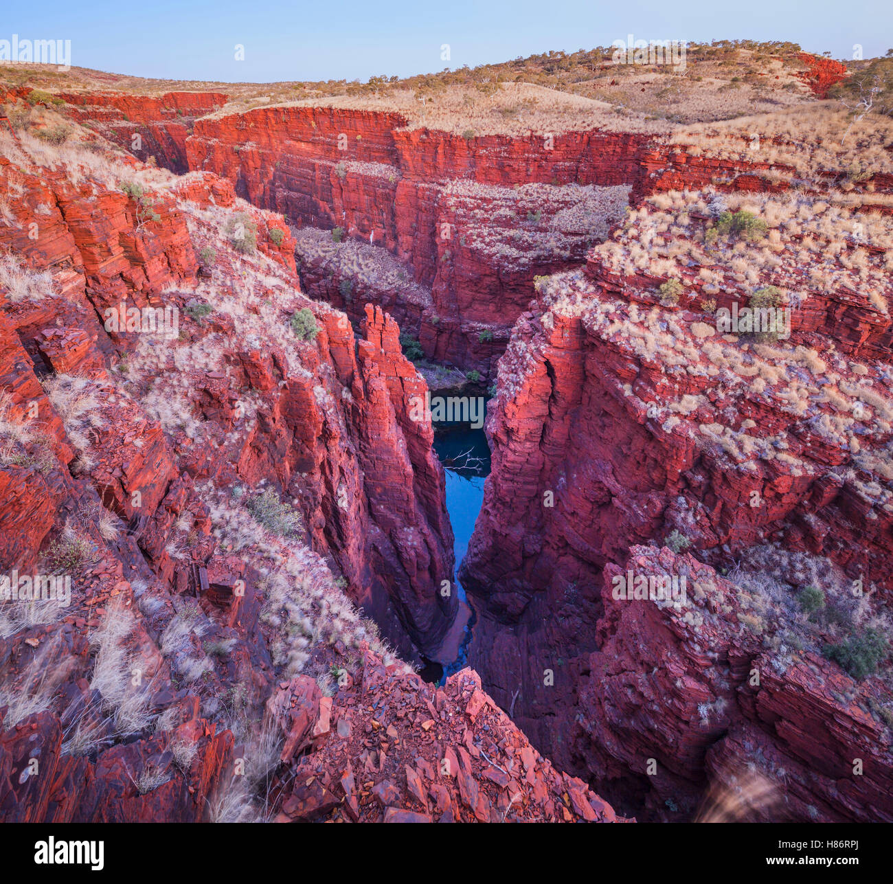 Narrow Hancock Karijini National Park, Australia Stock
