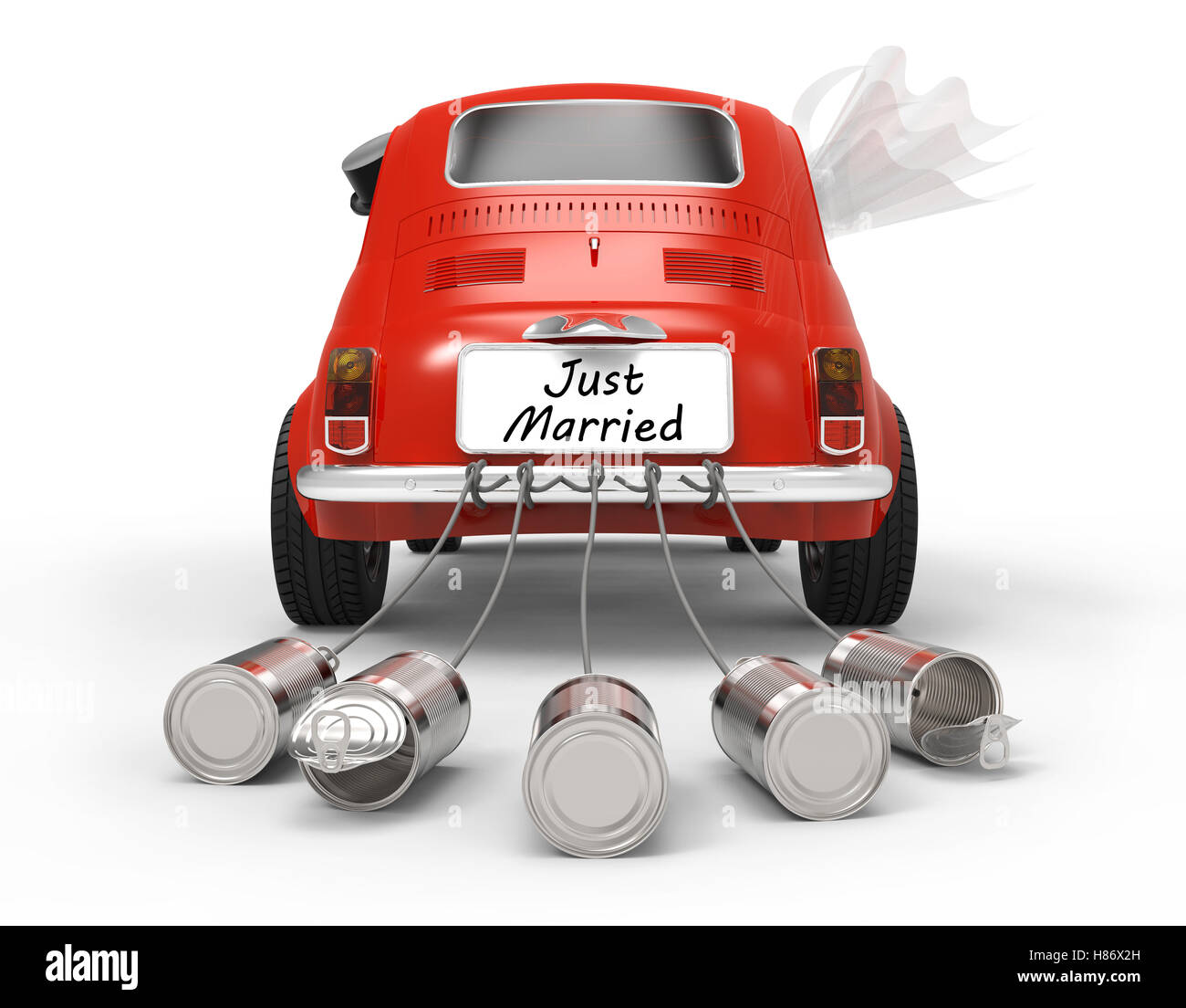 Just married car hi-res stock photography and images - Alamy