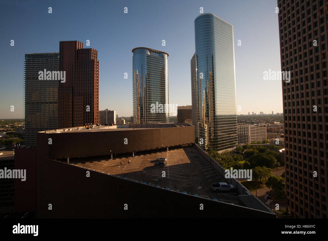 Garage Rooftop Parking Stock Photos Garage Rooftop Parking Stock