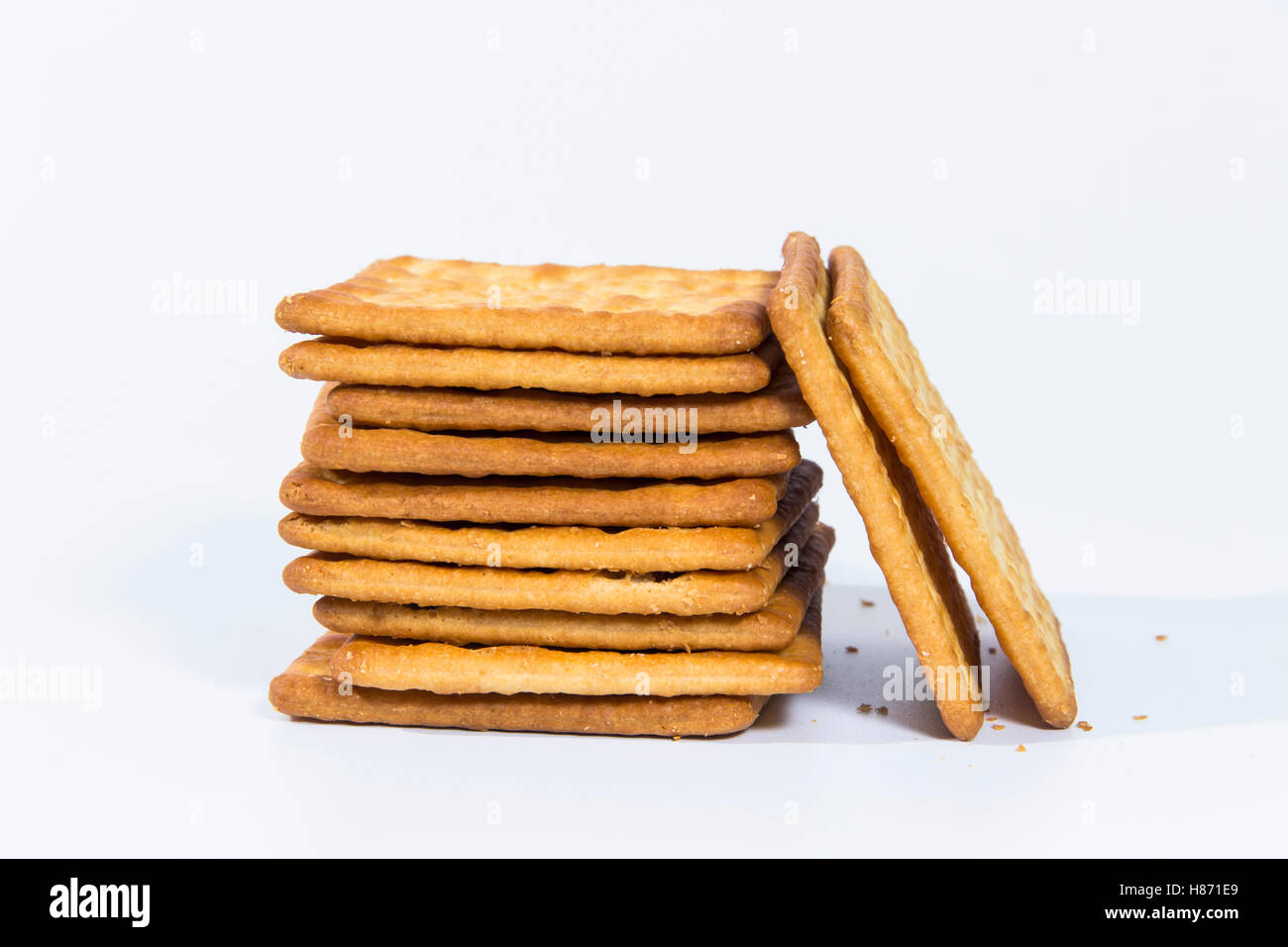 biscuit isolated with white background Stock Photo