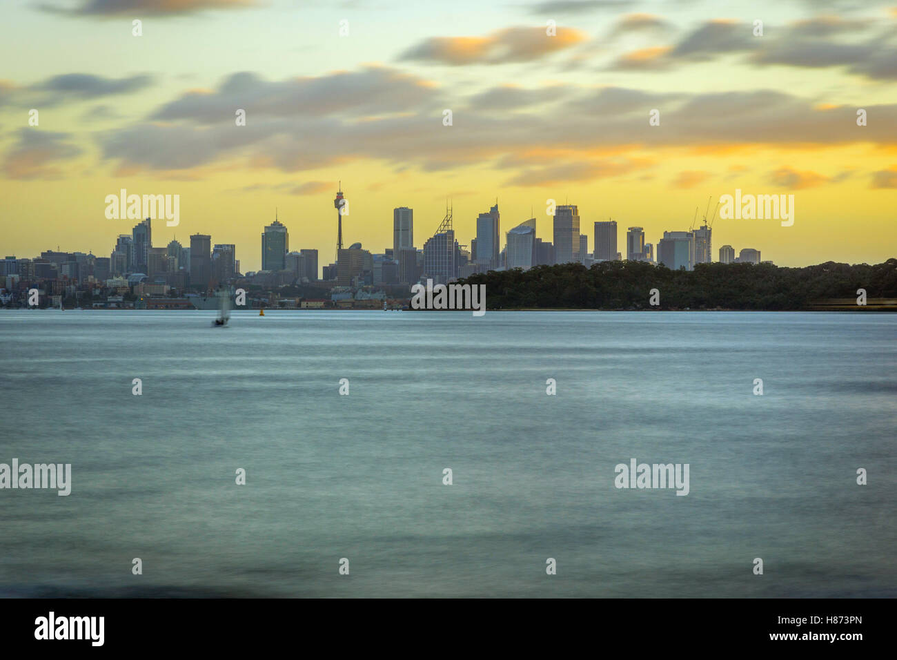 Sydney city skyline sunset hi-res stock photography and images - Alamy