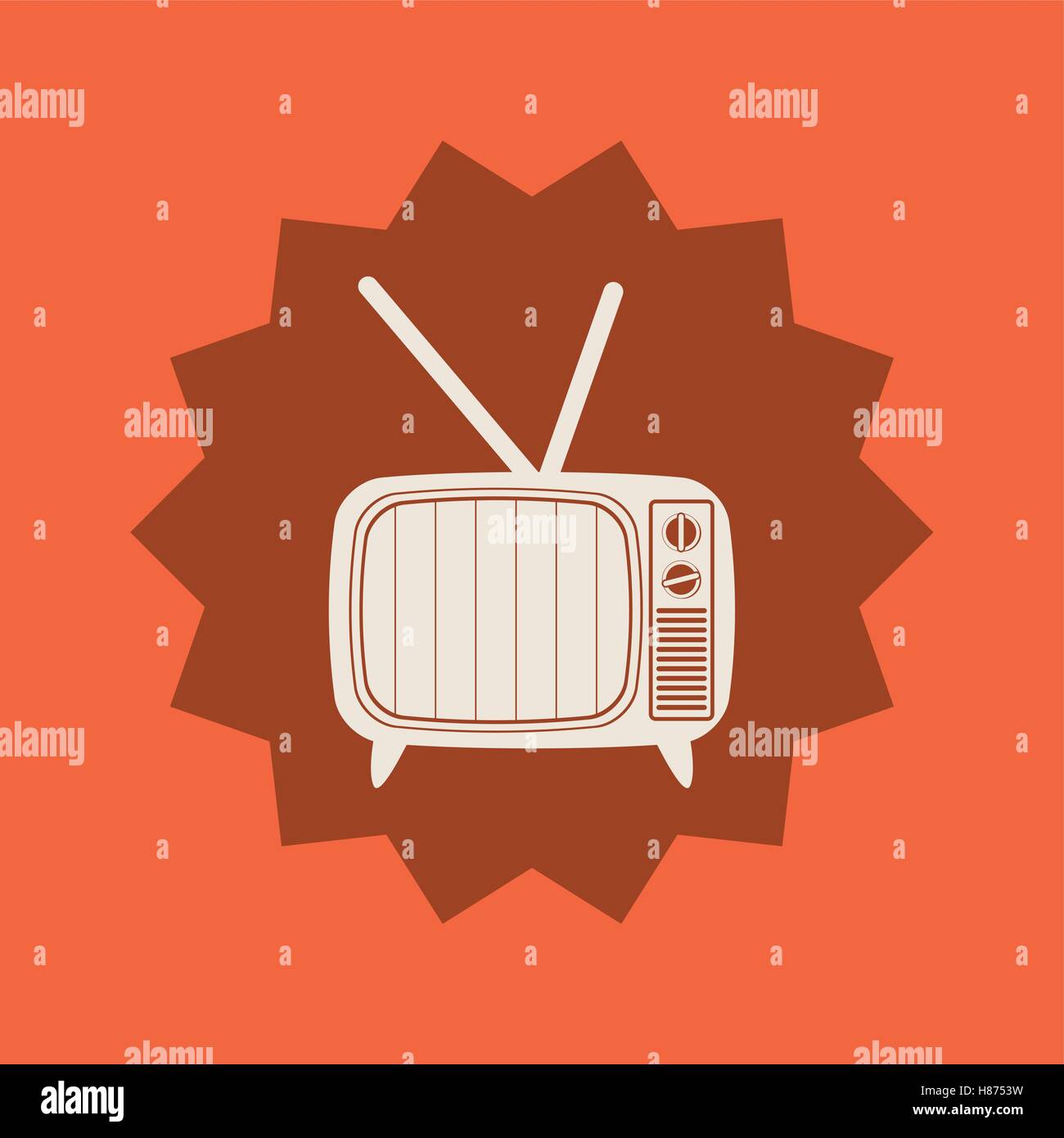 TV retro vintage Stock Vector Image & Art - Alamy