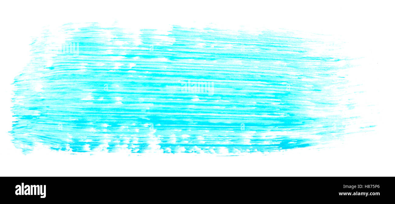 blue brush stroke isolated on white background Stock Photo - Alamy