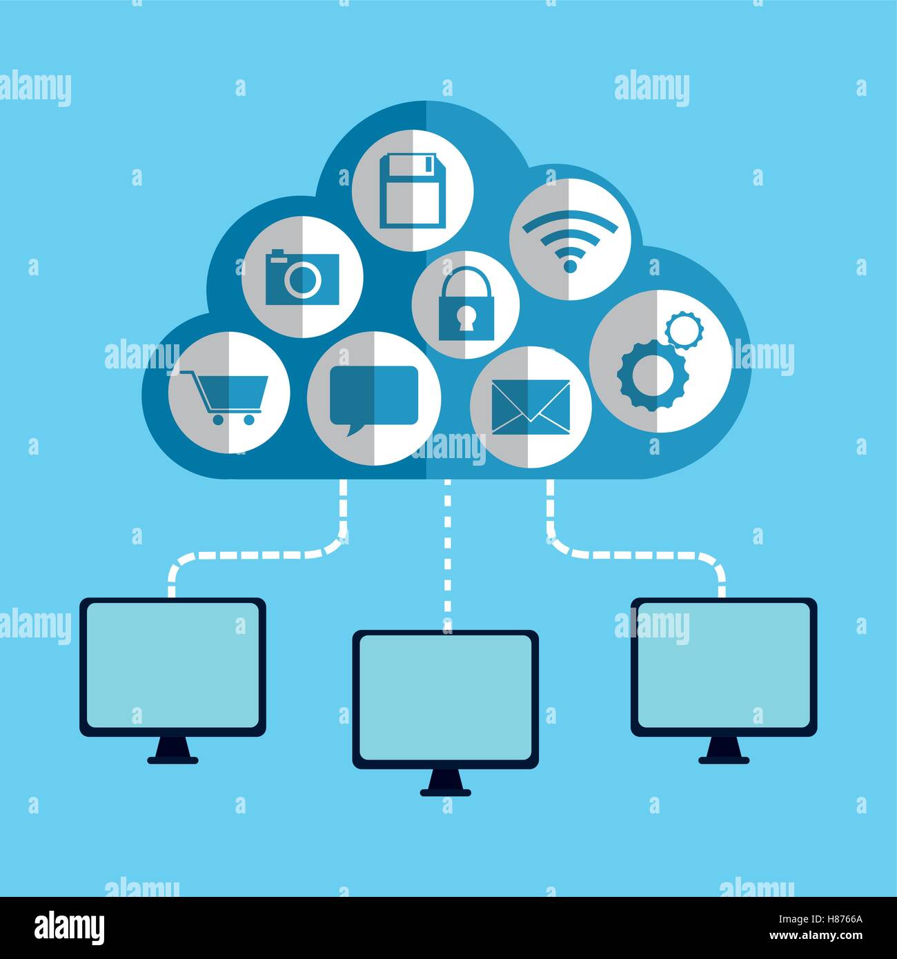 Cloud computing technology Stock Vector Image & Art - Alamy