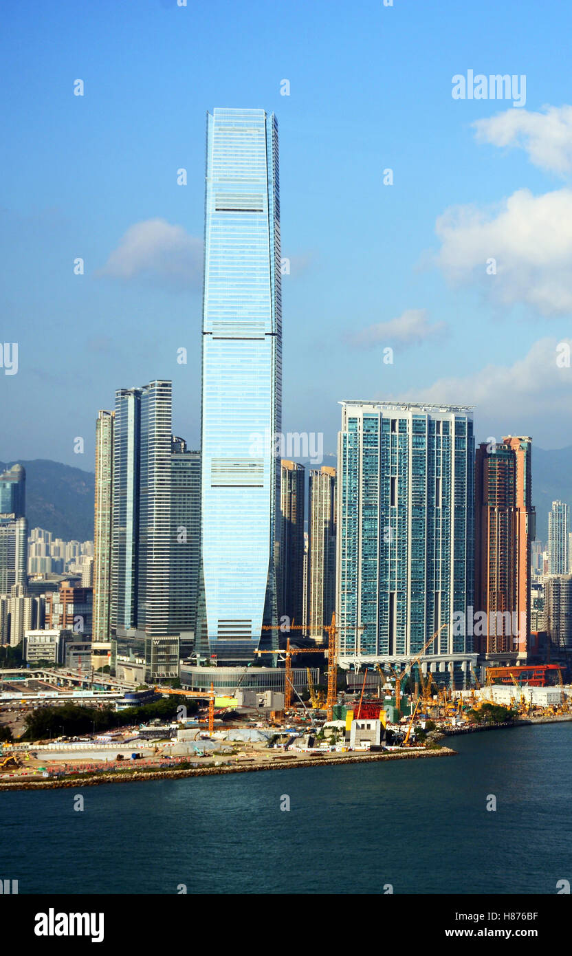 International Commerce Center tower Kowloon Hong Kong Stock Photo