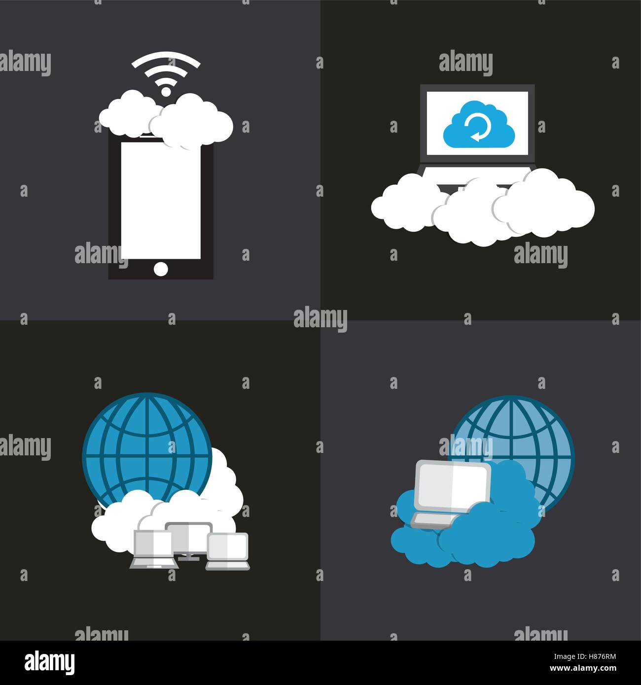 Cloud computing technology Stock Vector Image & Art - Alamy