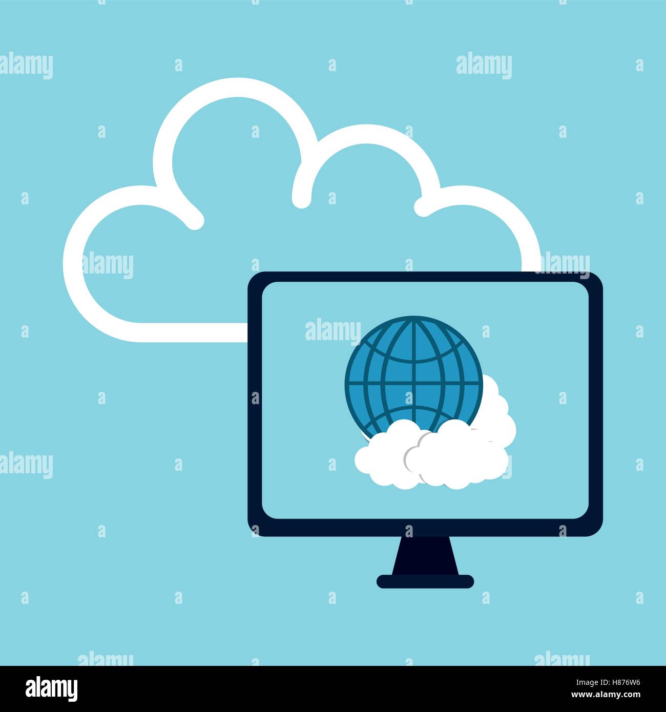Cloud computing technology Stock Vector Image & Art - Alamy