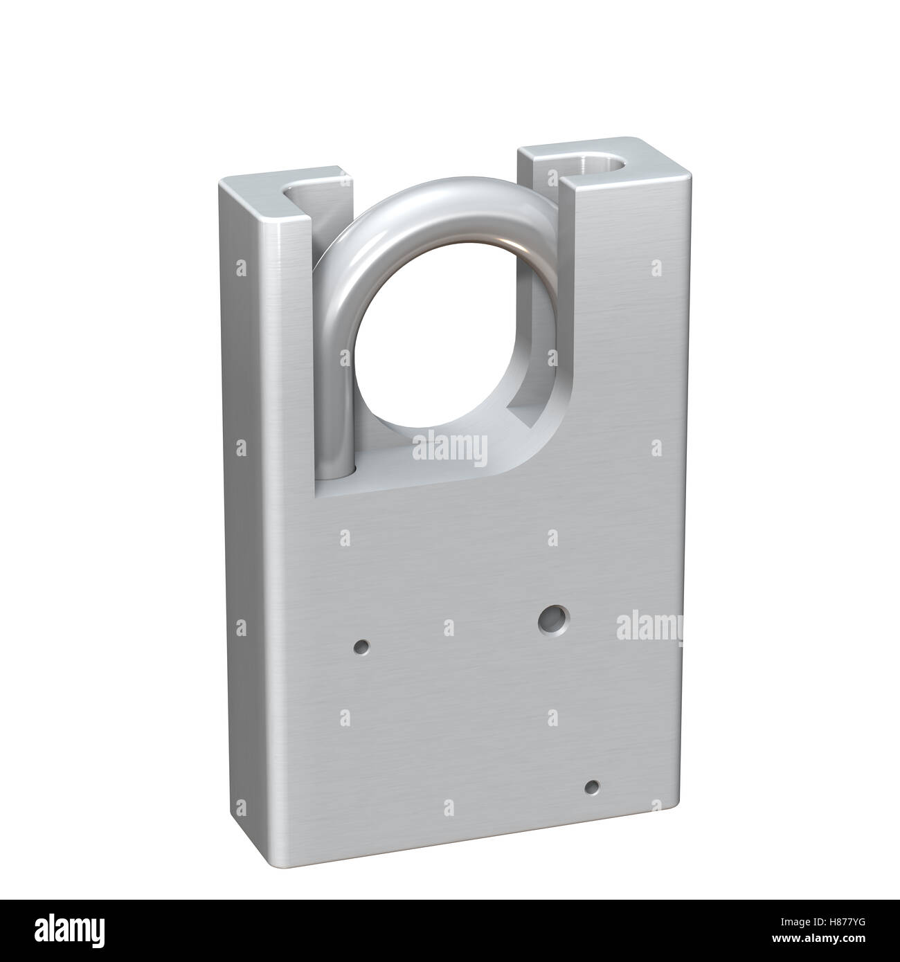 3D illustration of padlock, isolated on white background Stock Photo ...