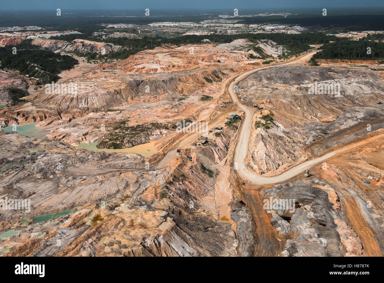 Bauxite mine, Linden, Guyana Stock Photo Alamy
