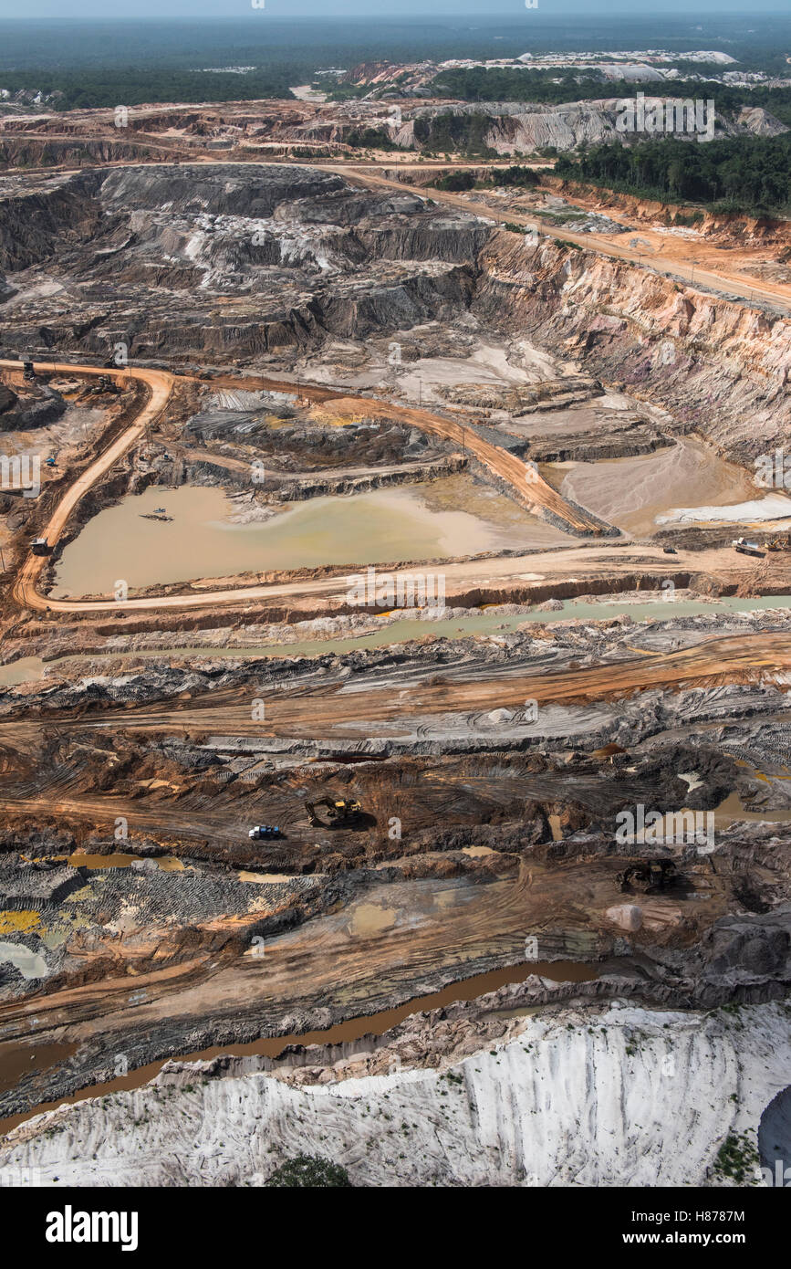 Bauxite mine, Linden, Guyana Stock Photo Alamy