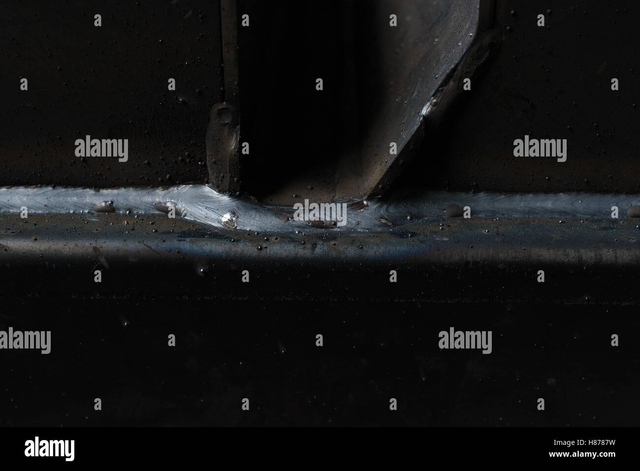 Black soldered steel Stock Photo Alamy