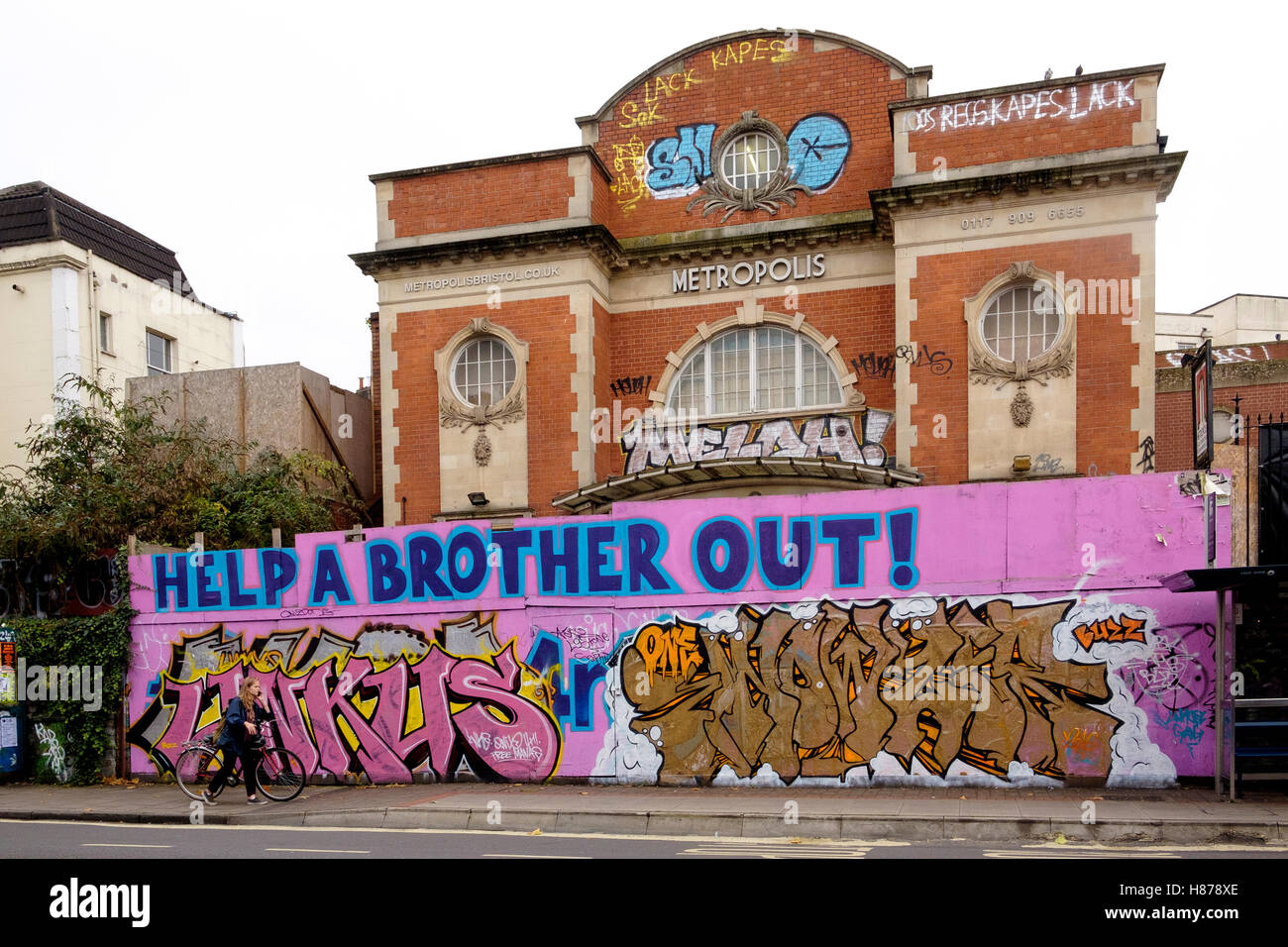 The Metropolis on Cheltenham Road, Bristol. Once a cinema, then a comedy venue, was boarded up