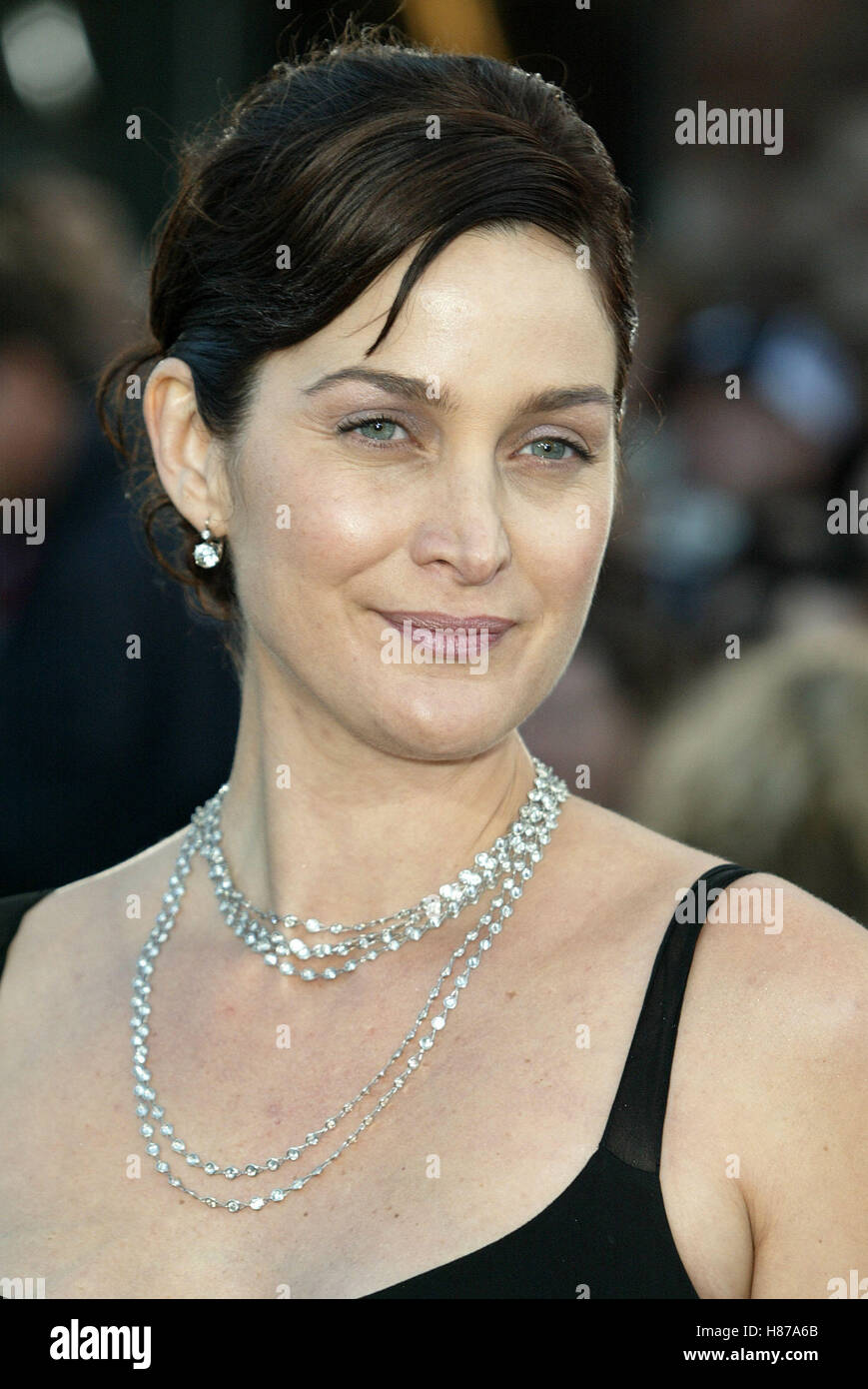 CARRIE-ANNE MOSS MATRIX RELOADED FILM PREMIERE WESTWOOD LOS ANGELES USA ...