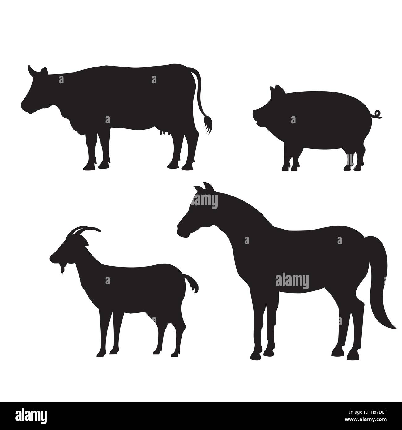 animals farm domestic icon vector illustration design Stock Vector ...