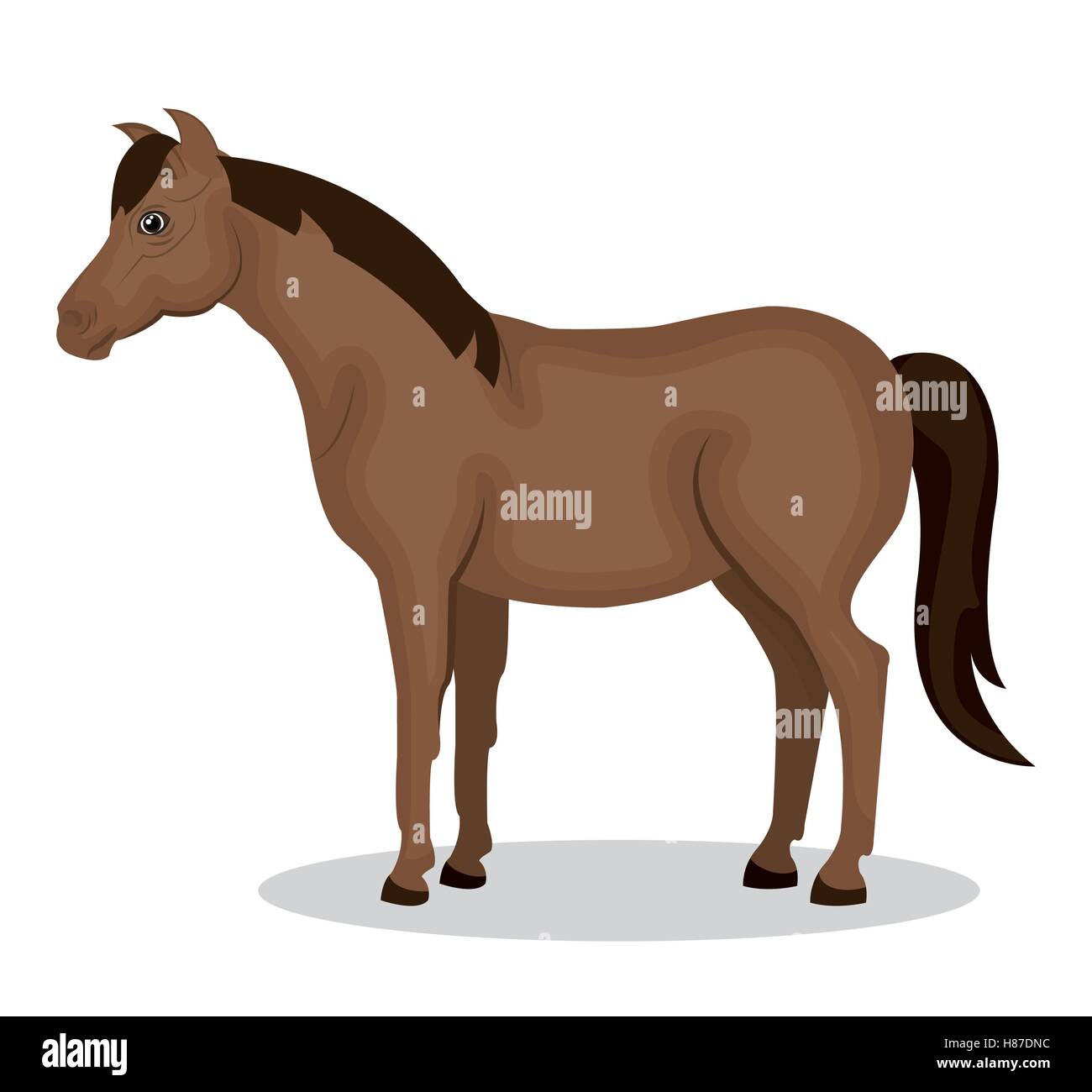 horse animal farm icon vector illustration design Stock Vector Image ...