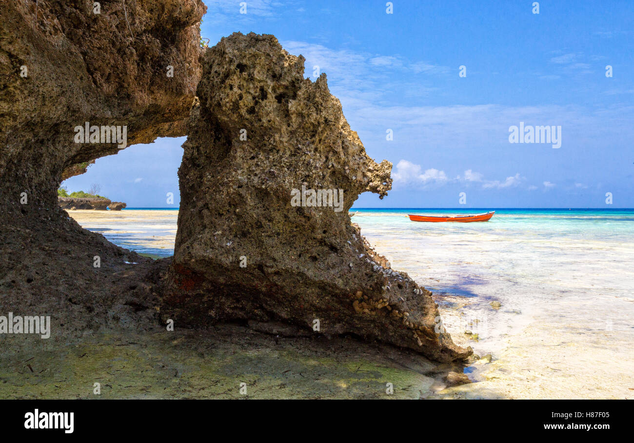 Chumbe is a coral island off the coast of Zanzibar East Africa Stock Photo