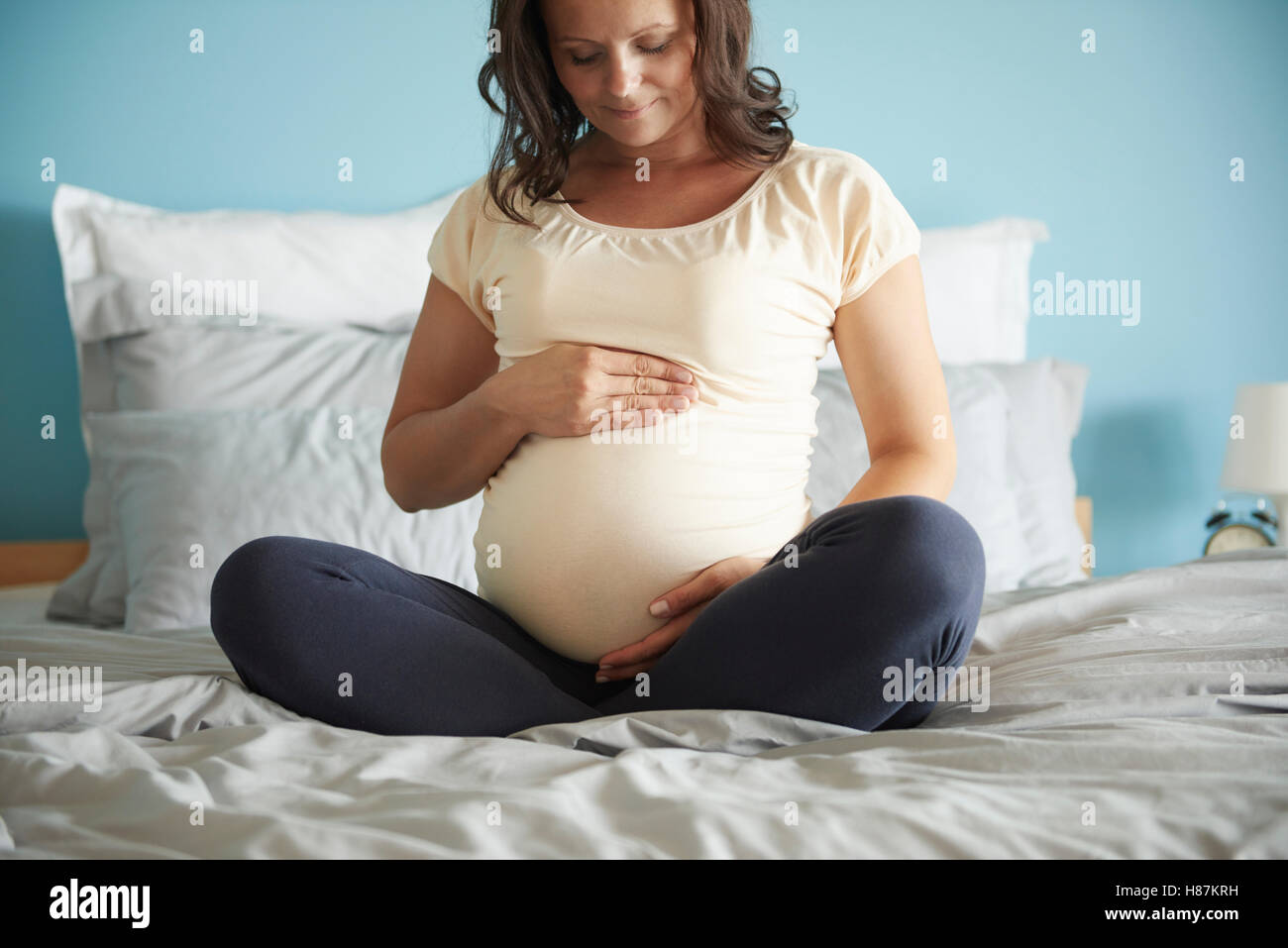 woman and her future offspring Stock Photo - Alamy