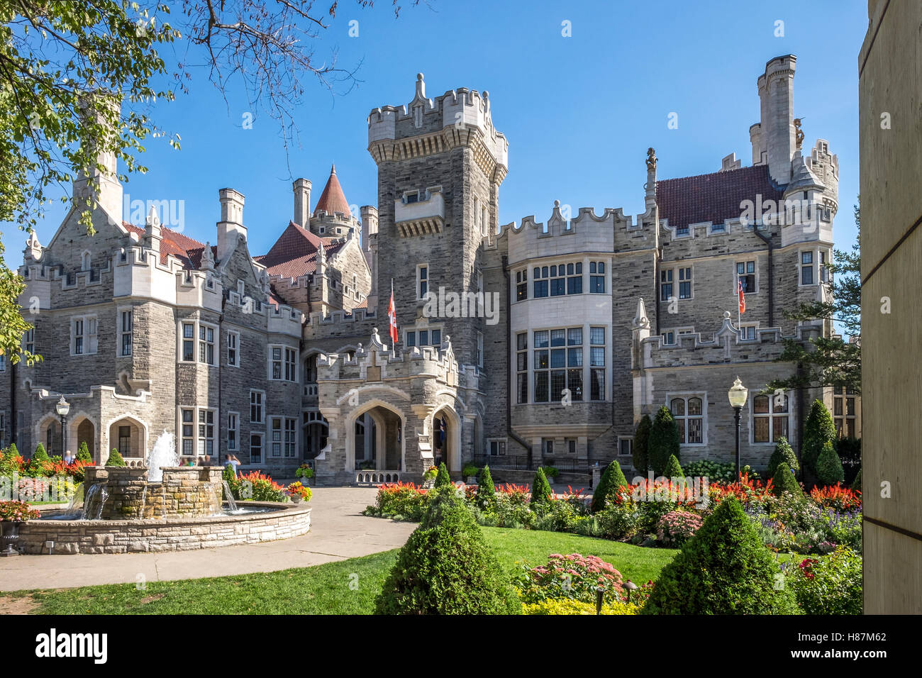Casa Loma in Toronto Ontario Canada built in the Gothic Revival style. Stock Photo