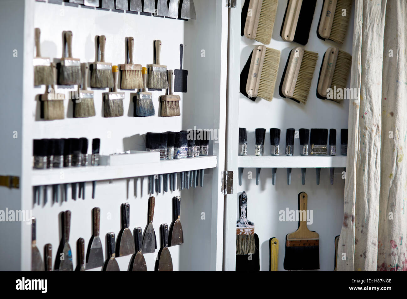 Decorating paint brushes Stock Photo Alamy