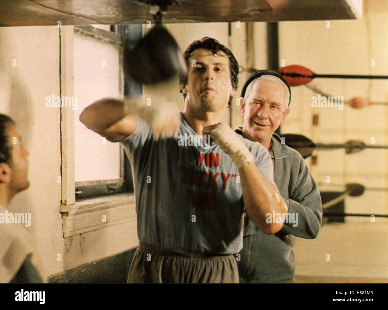 Rocky, (ROCKY) USA 1976, Regie: John G. Avildson, SYLVESTER STALLONE + BURGESS MEREDITH Stichwort: Boxen Stock Photo