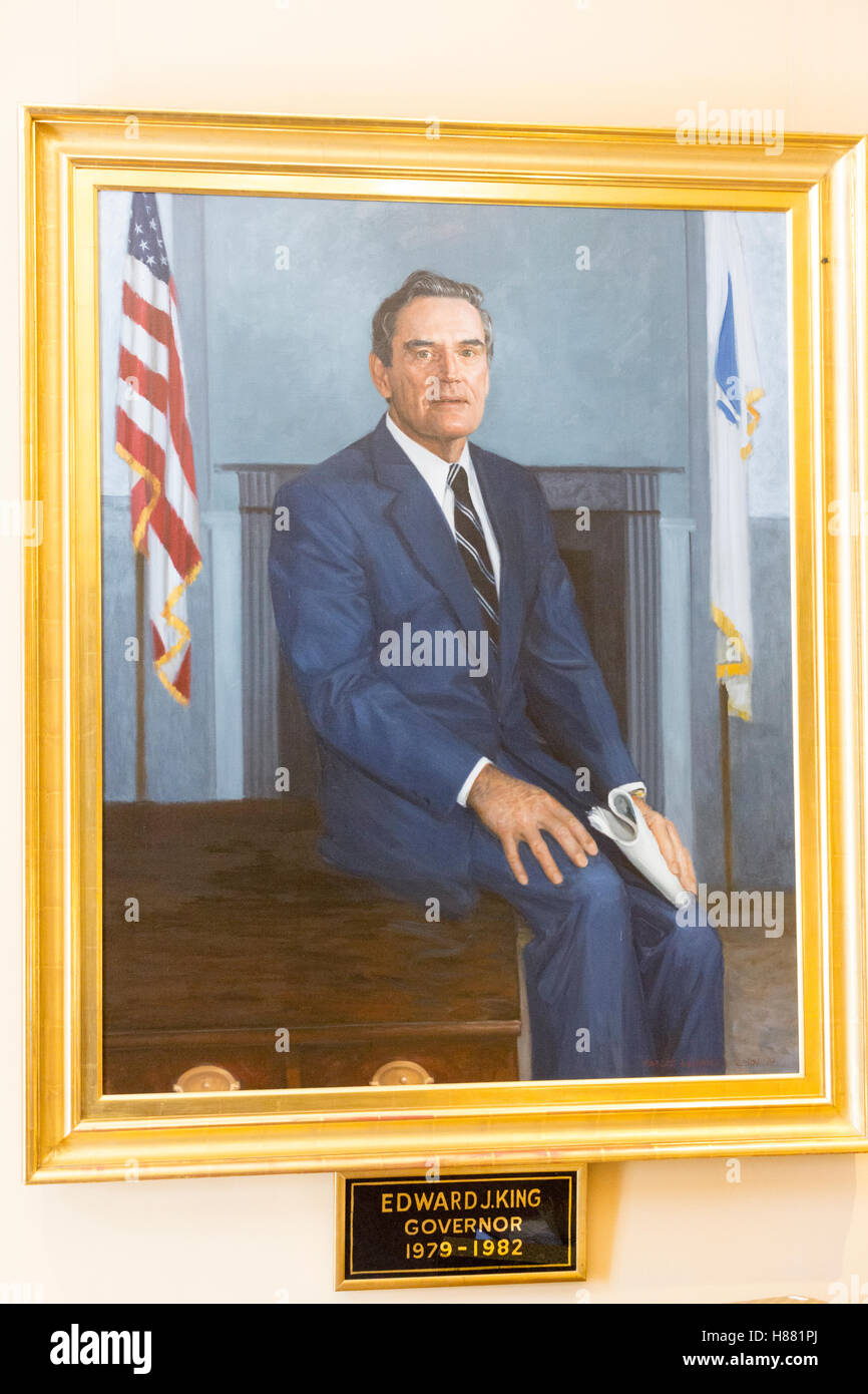 Portrait of Edward J. King Governor of Massachusetts in the