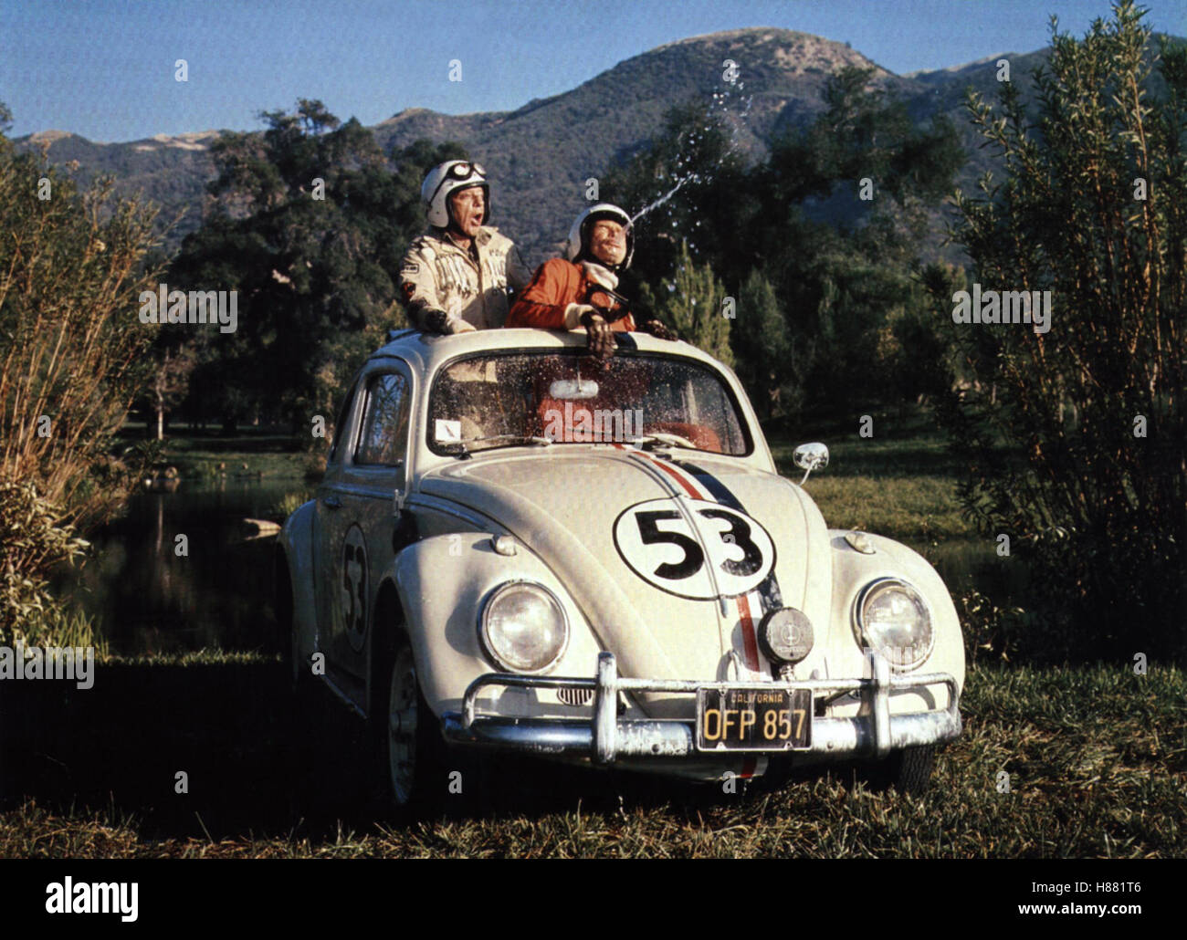 Der tolle Käfer in der Rallye Monte Carlo, GOES TO MONTE CARLO) USA 1976, Regie: Vincent McEveety, DON KNOTTS, DEAN JONES, Stichwort: VW, Auto Stock Photo