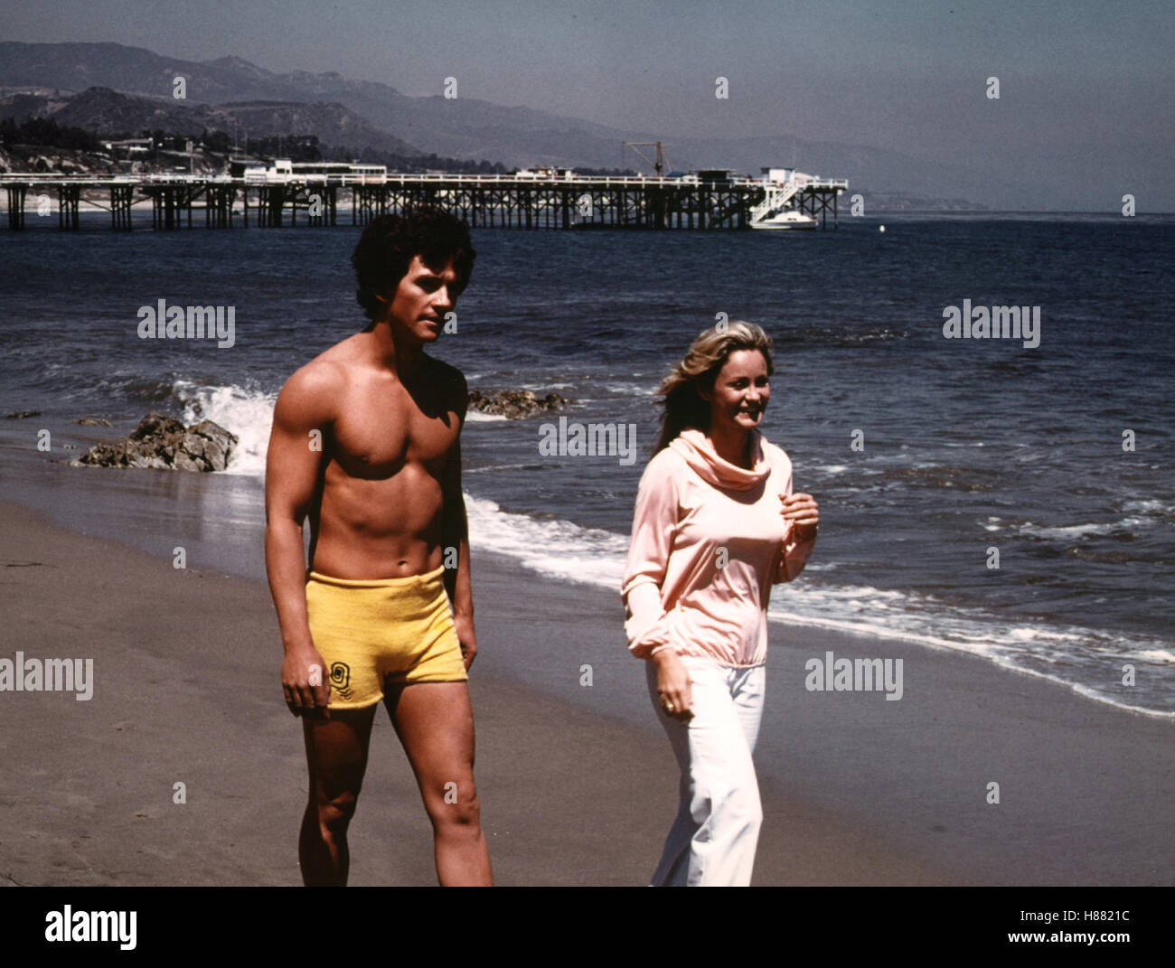Der Mann aus Atlantis, (THE MAN FROM ATLANTIS) TV-Serie USA 1977, Lee H. Katzin, PATRICK DUFFY + BELINDA J. MONTGOMERY, Stichwort: Strand Stock Photo