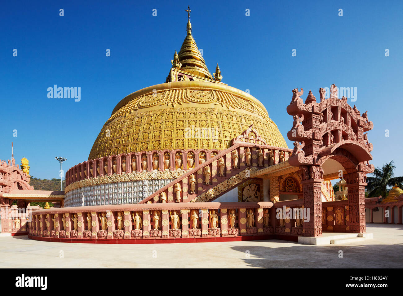 International Buddhist Education Center, Sagaing, Myanmar Stock Photo