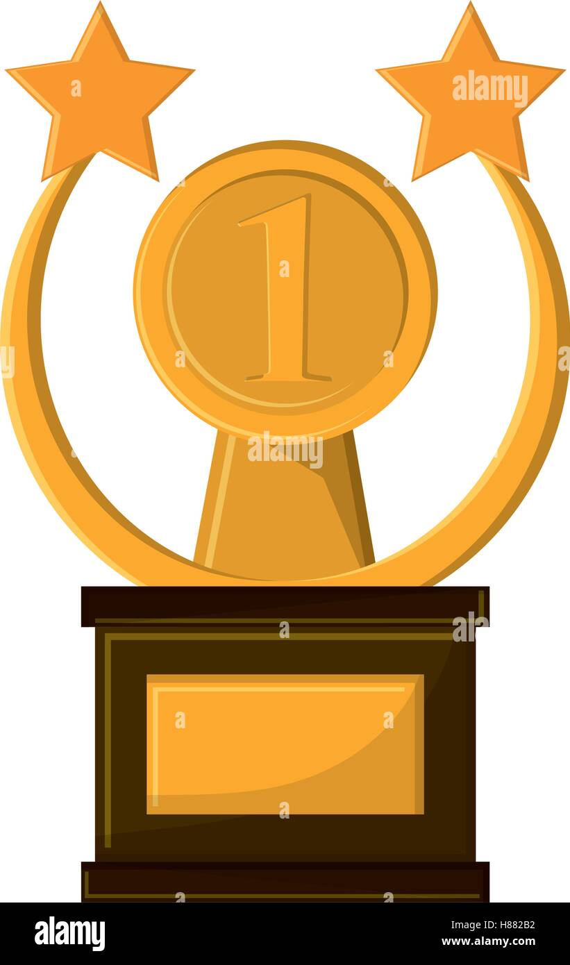 Isolated gold trophy with star design Stock Vector Image & Art - Alamy