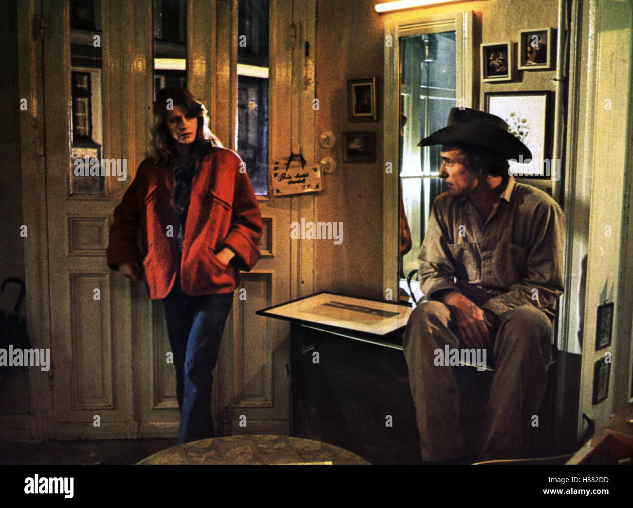 Der amerikanische Freund, (L'AMI AMERICAIN) D-F 1977, Regie: Wim Wenders, LISA KREUZER, DENNIS HOPPER Stock Photo