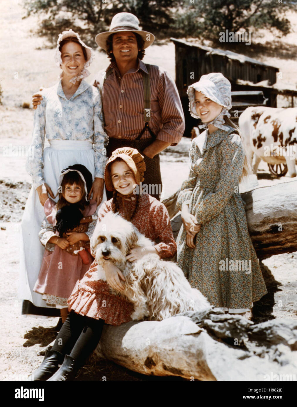 Unsere kleine Farm, (LITTLE HOUSE ON THE PRAIRIE, Regie: Michael Landon,  MICHAEL LANDON u.a., Stichwort: Hund Stock Photo - Alamy