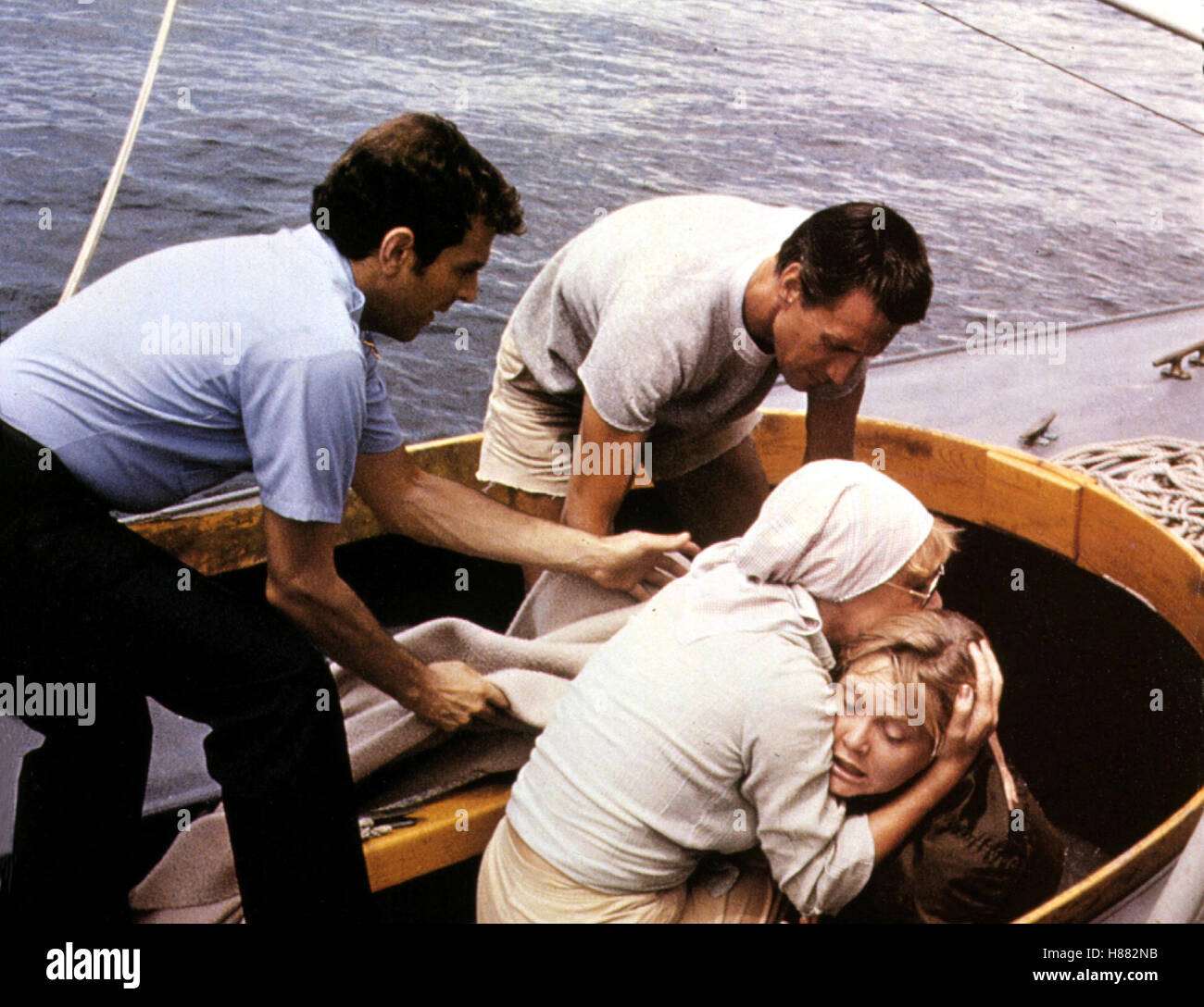 Der weiße Hai, Teil 2, (JAWS 2I) USA 1978, Regie: Jeannot Szwarc, MURRAY HAMILTON, ROY SCHEIDER, LORRAINE GARY, ANN DUSENBERRY Stock Photo