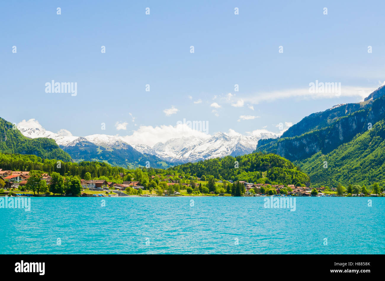 Mountain Ridge Between The Augstmatthorn And Harder Kulm Interlaken Lake  Brienz Canton Of Bern Switzerland Stock Photo - Download Image Now - iStock