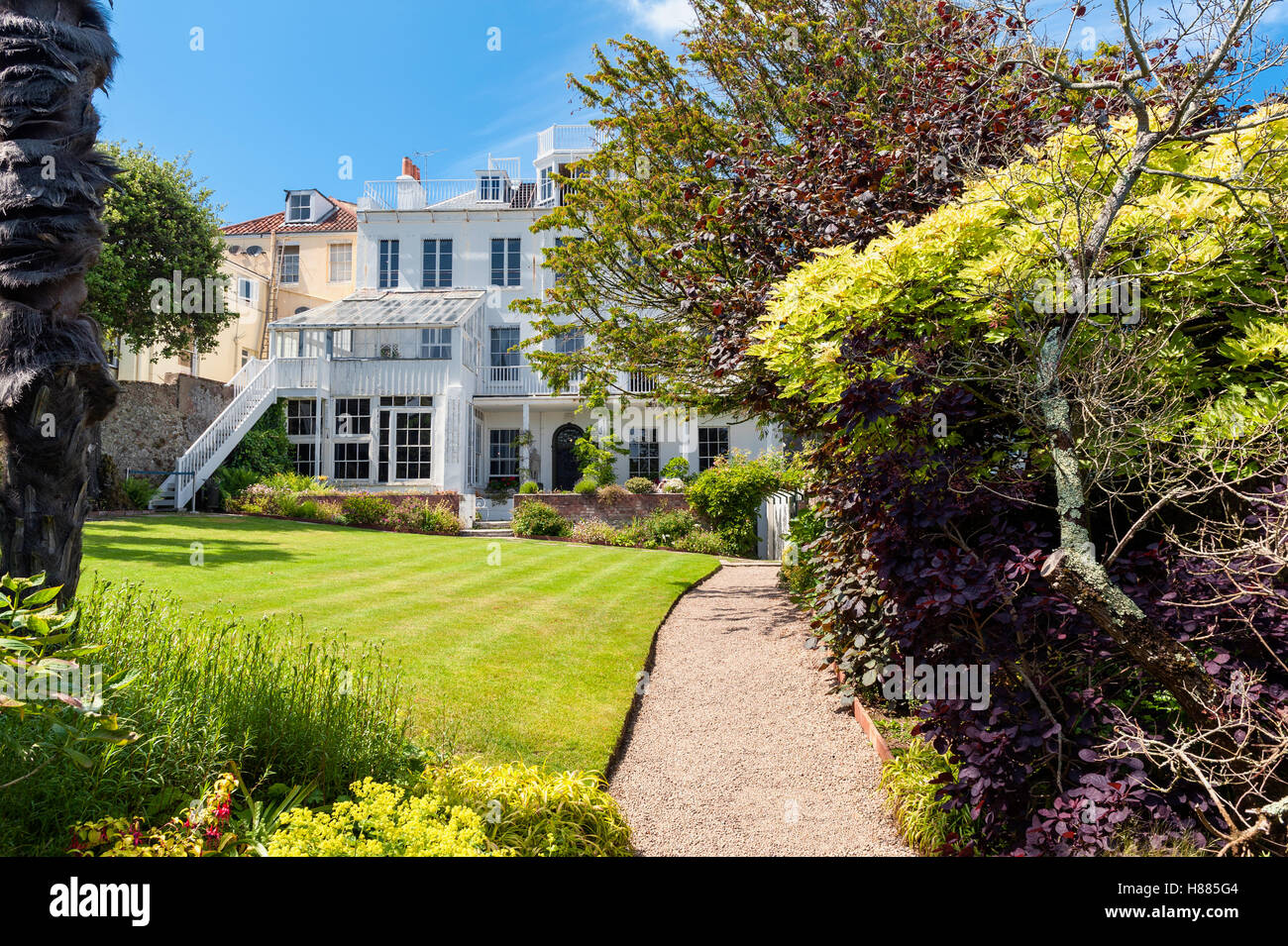 Hauteville House in Saint Peter Port, Guernsey, Channel Islands, UK Stock Photo
