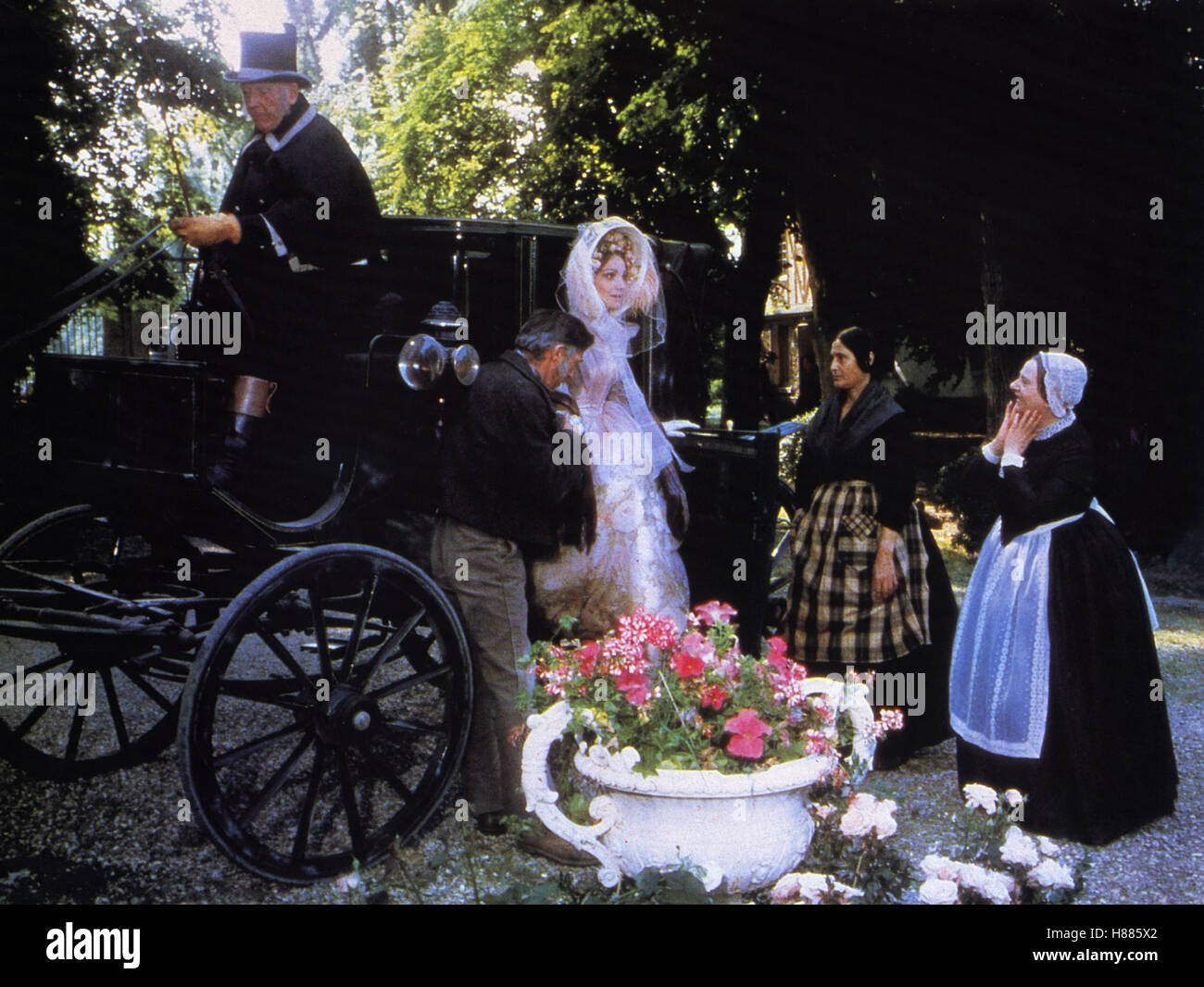 La Traviata, (LA TRAVIATA) IT 1982, Regie: Franco Zeffirelli, TERESA STRATAS (mi), Stichwort: Kutsche, Blumen Stock Photo