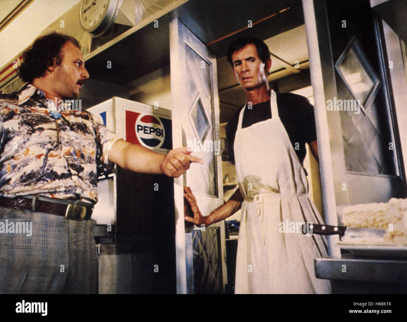Psycho II, (PSYCHO II) USA 1982, Regie: Richard Franklin, ANTHONY PERKINS, Stichwort: Messer, Schürze Stock Photo