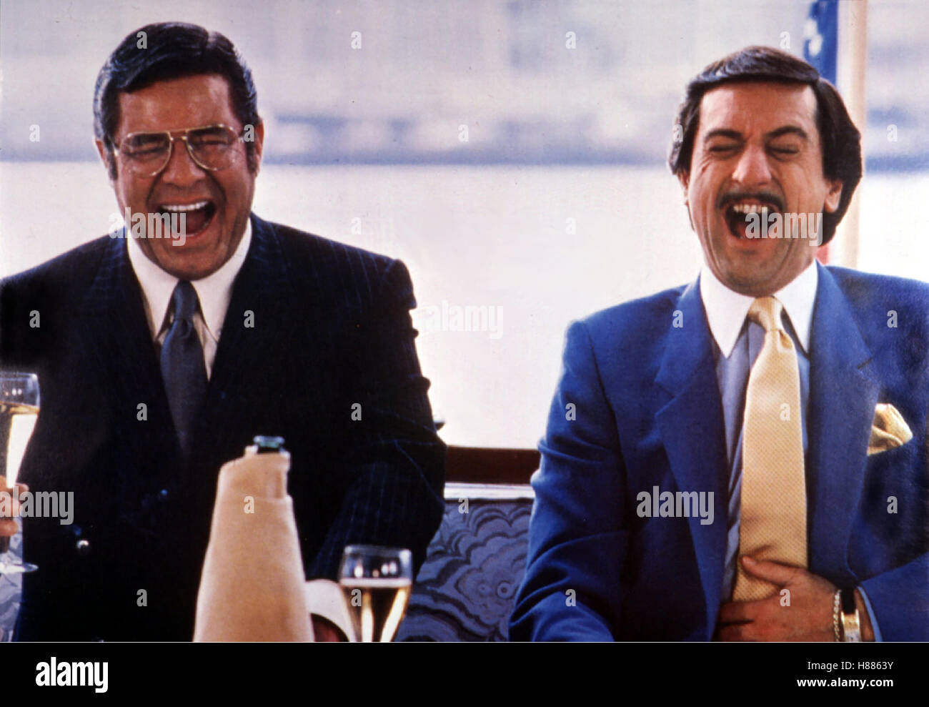 King of Comedy, (THE KING OF COMEDY) USA 1982, Regie: Martin Scorsese, JERRY LEWIS, ROBERT DE NIRO, Stichwort: Lachen, Brille Stock Photo