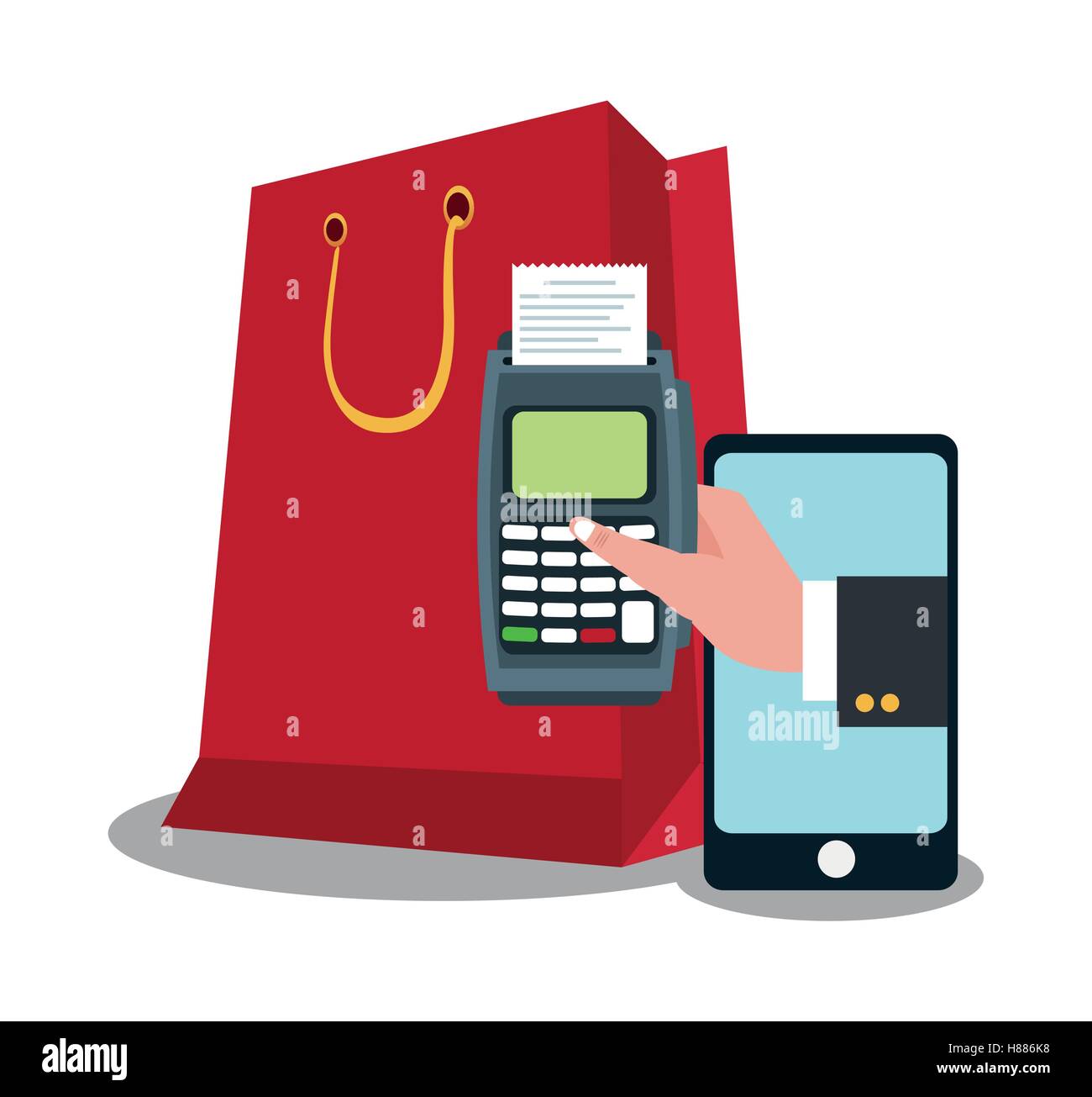 Smartphone shopping and ecommerce design Stock Vector Image & Art - Alamy